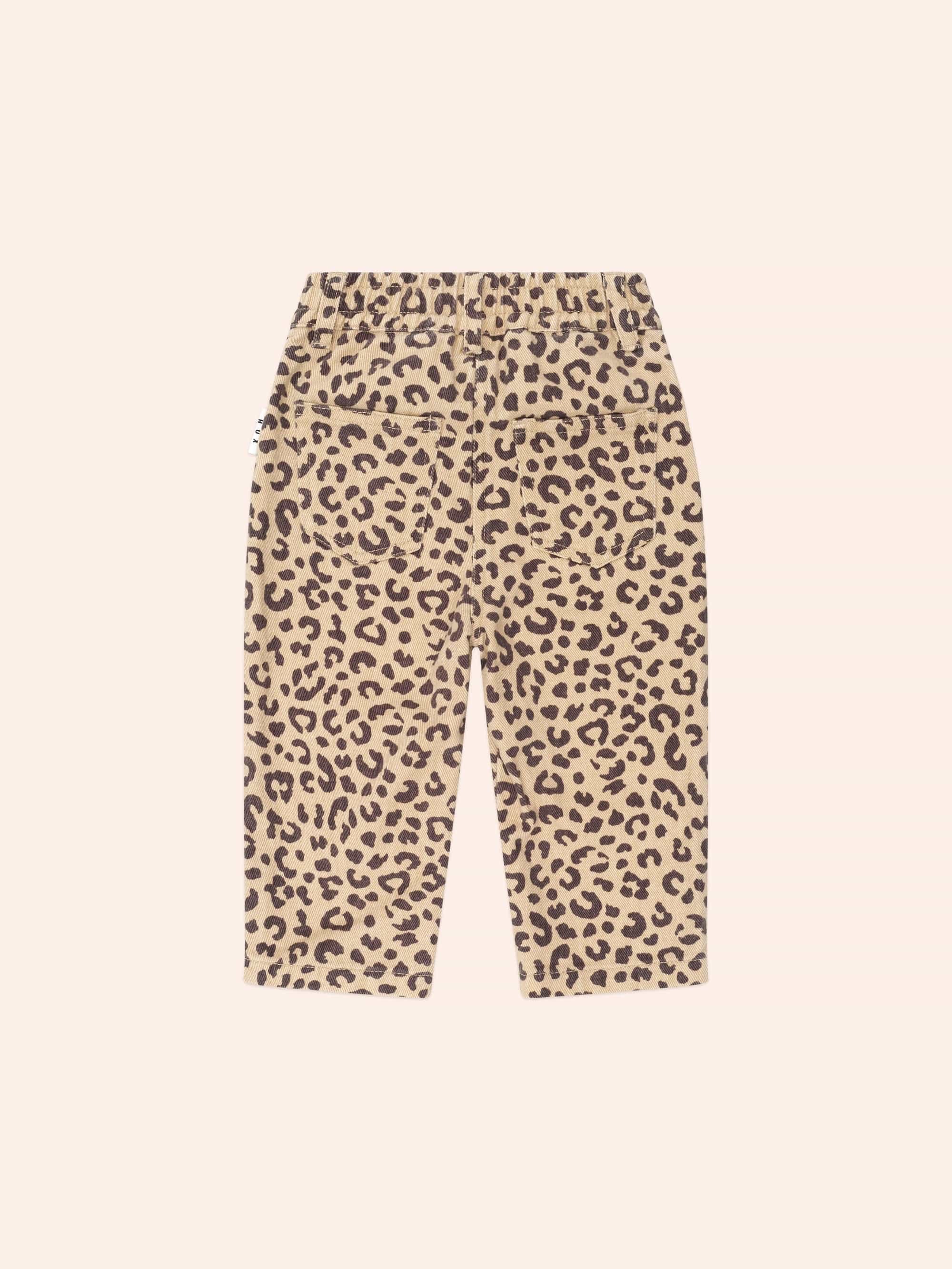 Leopard Print Denim Jeans PANT Huxbaby