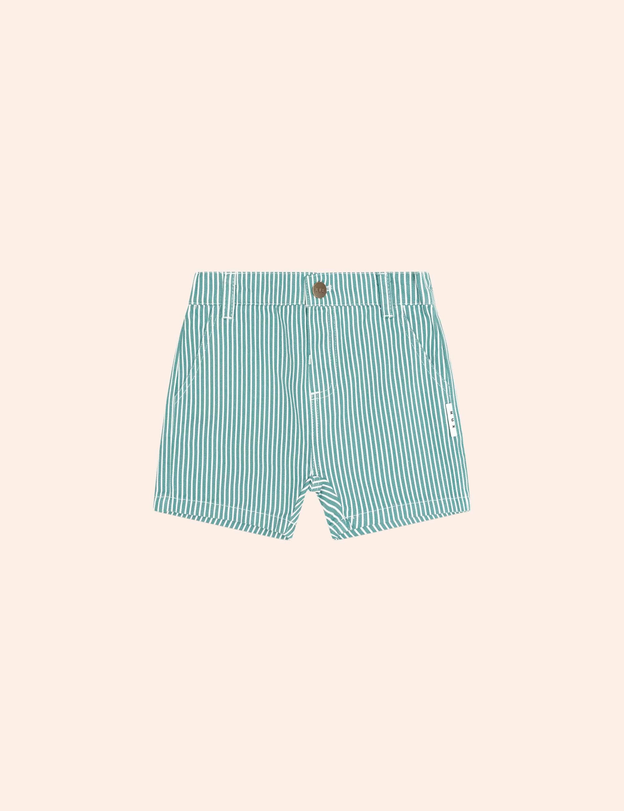 Mistletoe Stripe Short SHORT Huxbaby Shopify