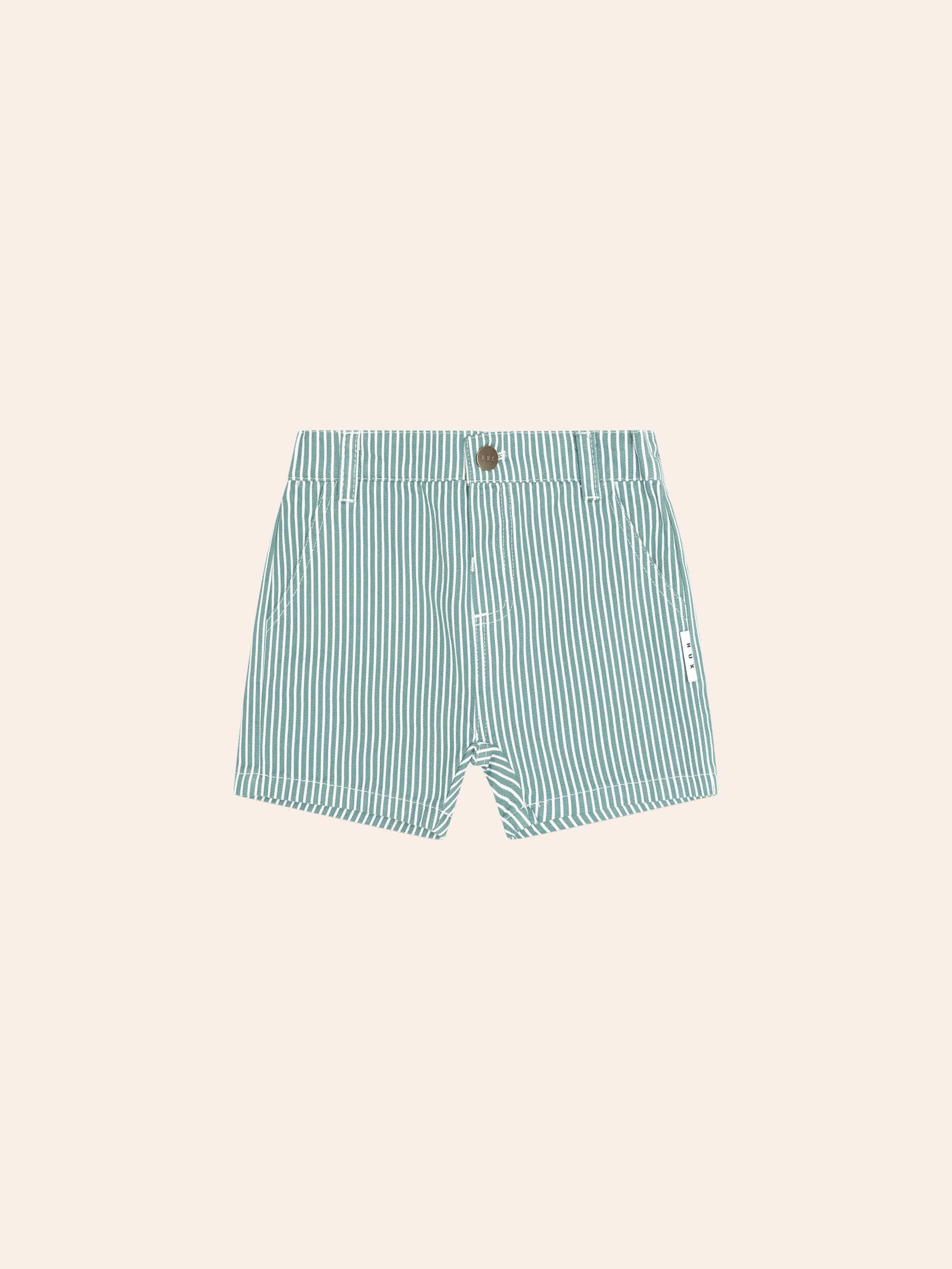 Mistletoe Stripe Short SHORT Huxbaby Shopify