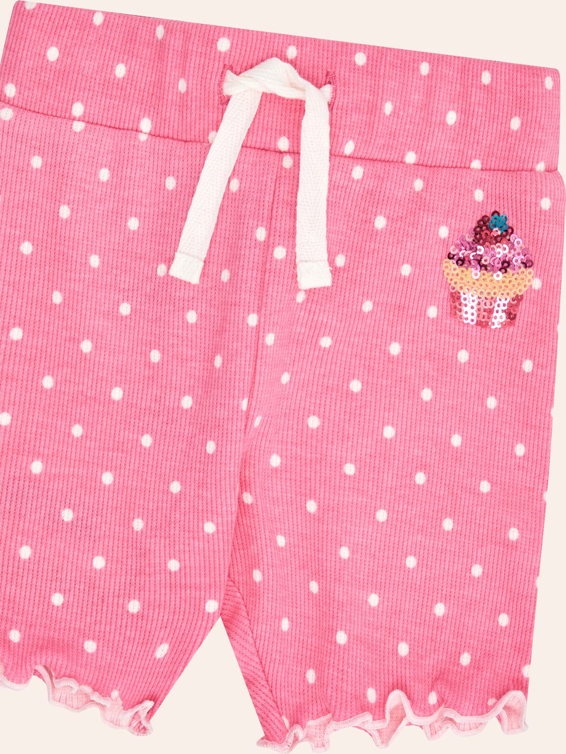 Icing-On-The-Cupcake Polka Dot Rib Bike Short SHORT Huxbaby Shopify
