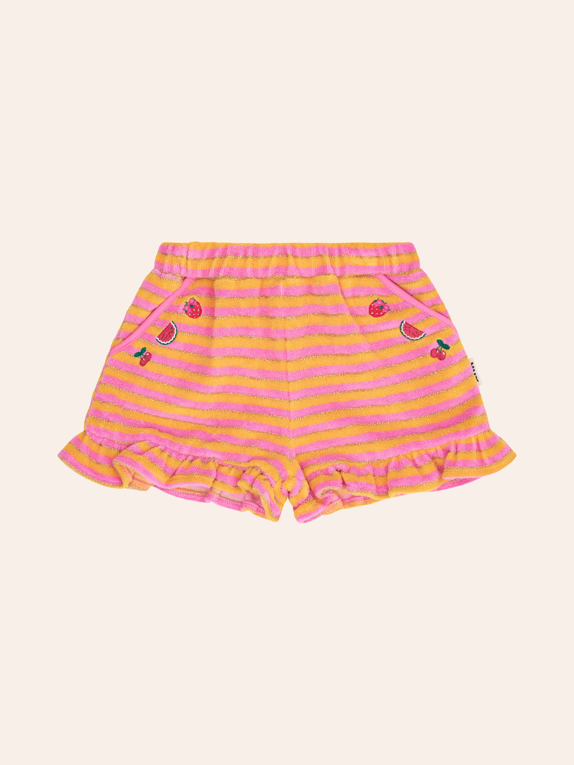 Tropical Fruit Stripe Skort SHORT Huxbaby Shopify
