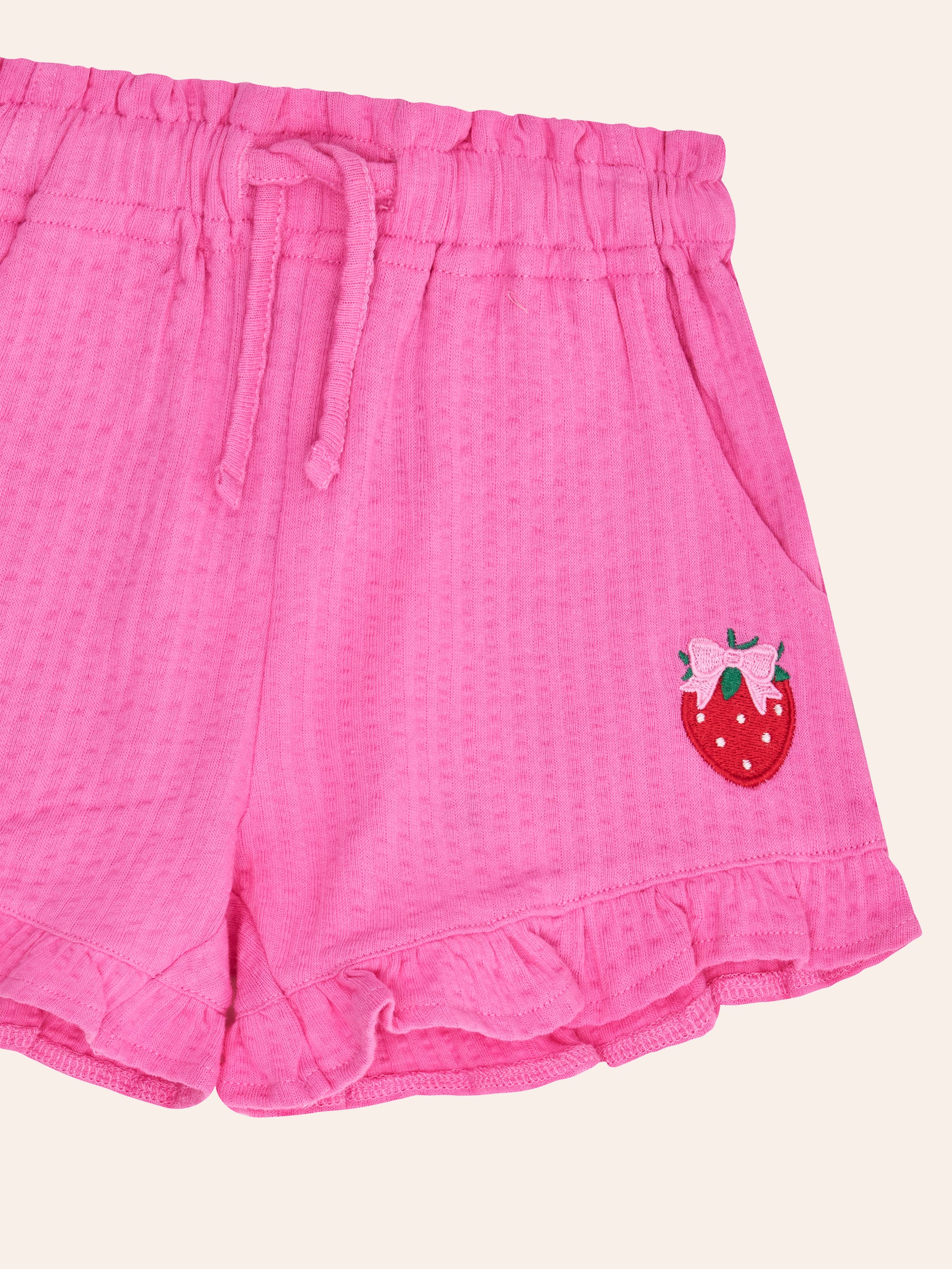 Berry Sweet Seersucker Frill Short SHORT Huxbaby Shopify