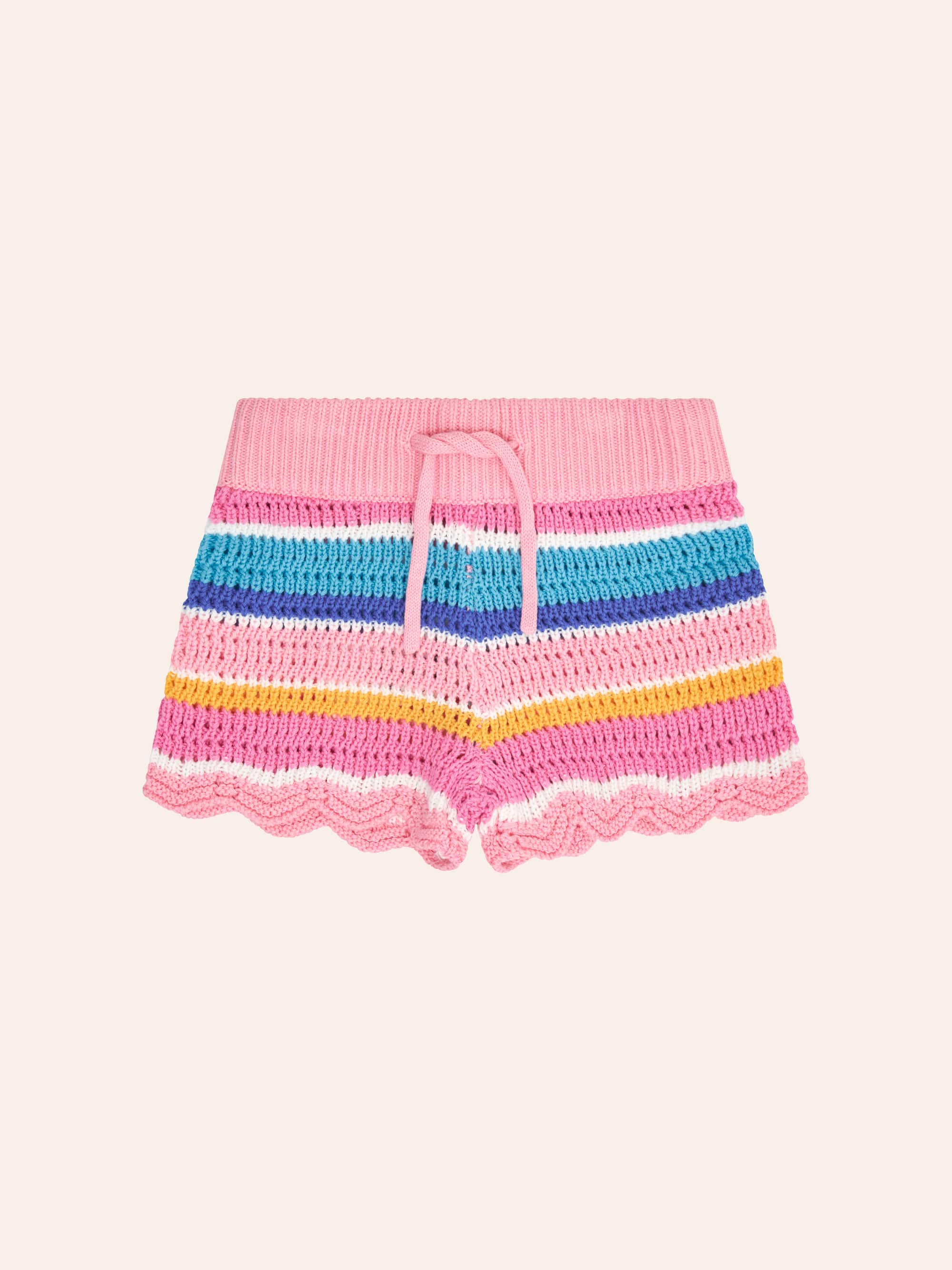 Beach Club Stripe Crochet Short SHORT Huxbaby Shopify