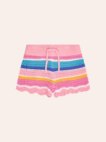 Beach Club Stripe Crochet Short SHORT Huxbaby Shopify