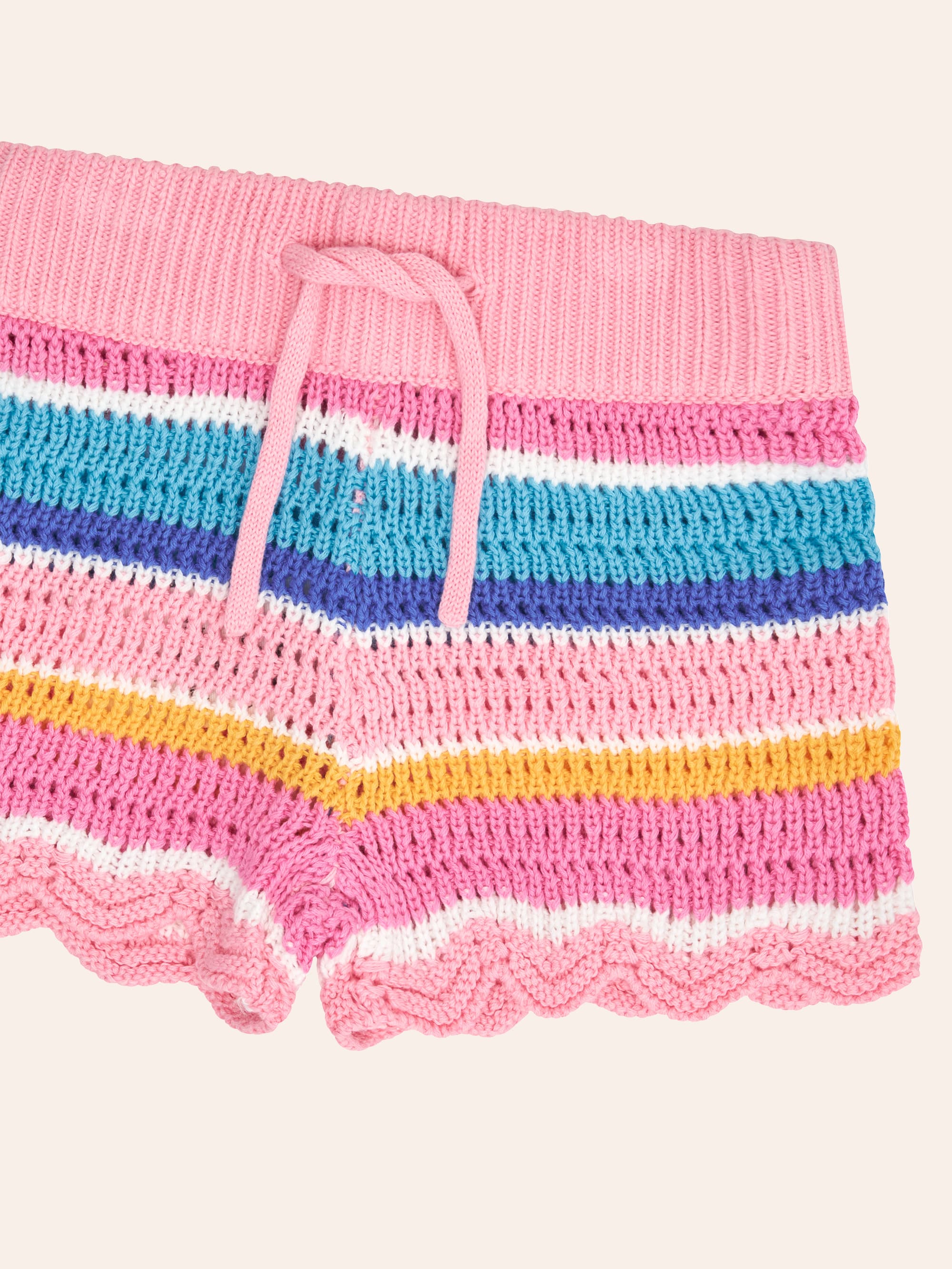Beach Club Stripe Crochet Short SHORT Huxbaby Shopify