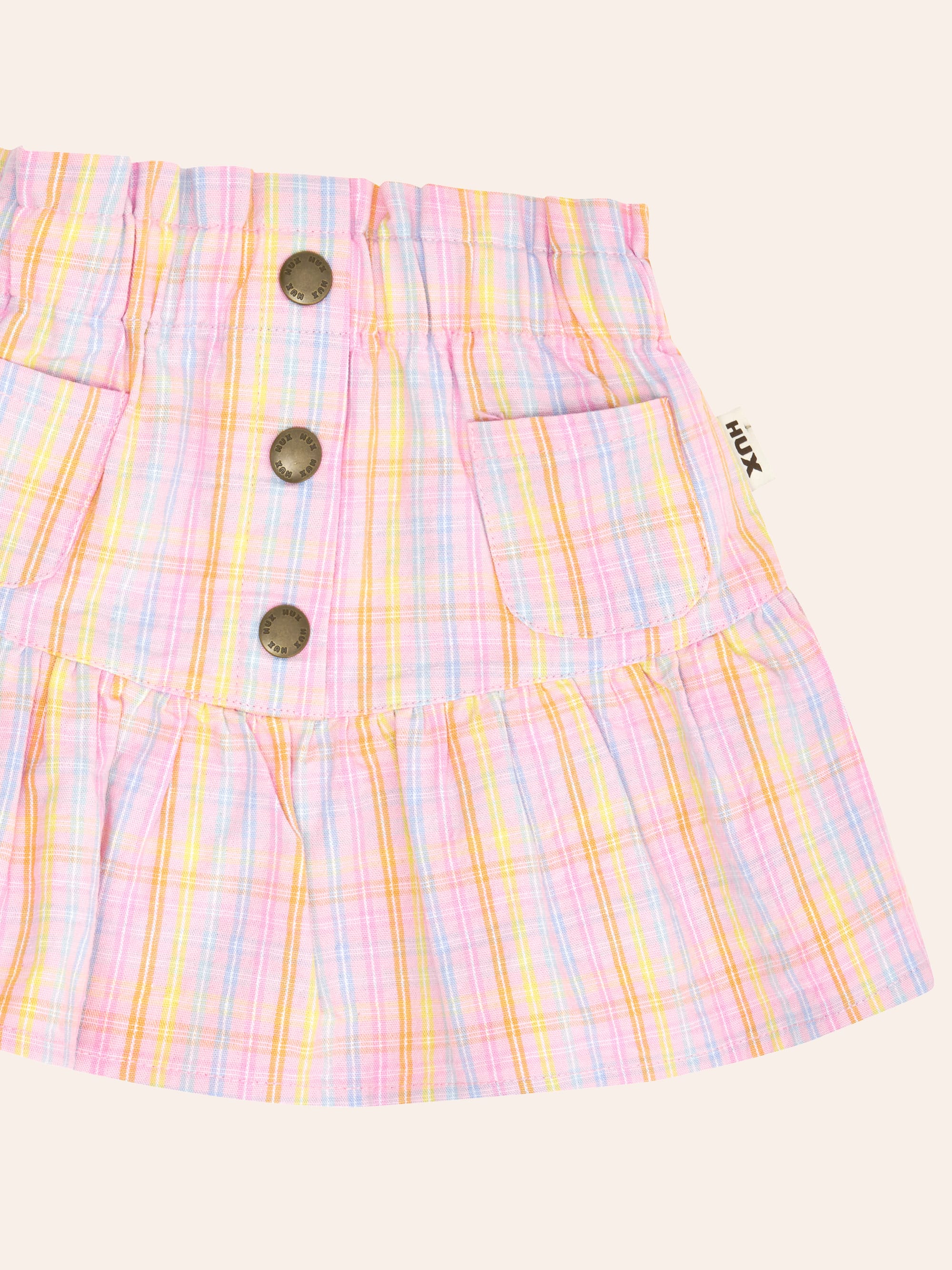 Seaside Rainbow Stripe Skirt SKIRT Huxbaby Shopify