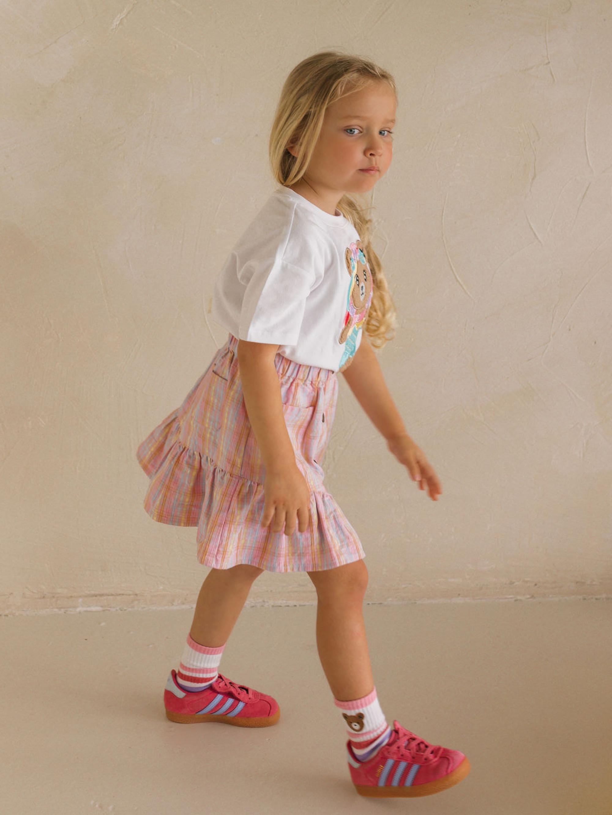 Seaside Rainbow Stripe Skirt SKIRT Huxbaby Shopify