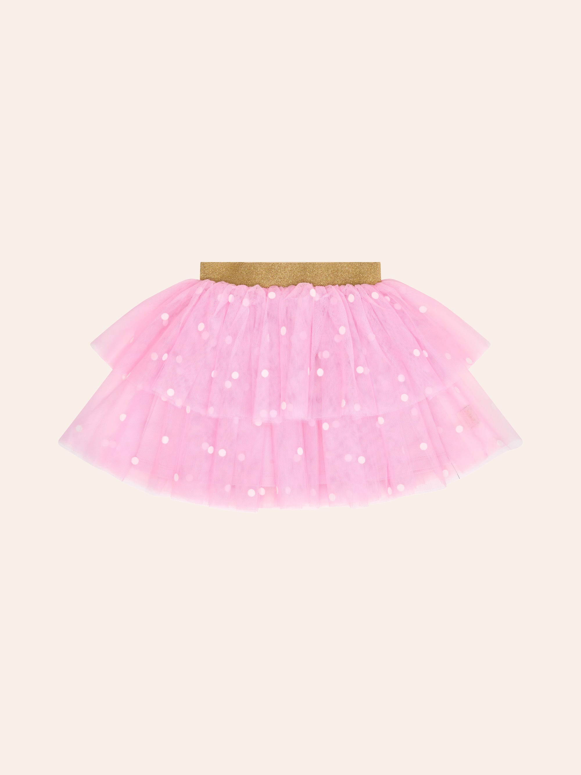 Foil Polka Dot Tiered Tulle Skirt SKIRT Huxbaby Shopify