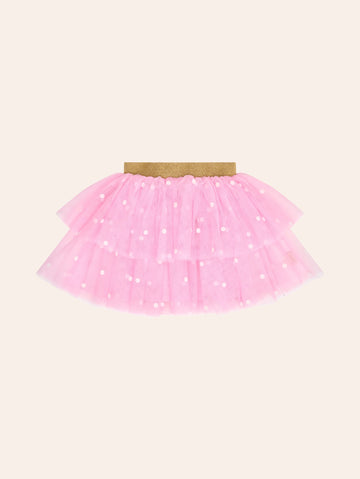 Foil Polka Dot Tiered Tulle Skirt SKIRT Huxbaby Shopify