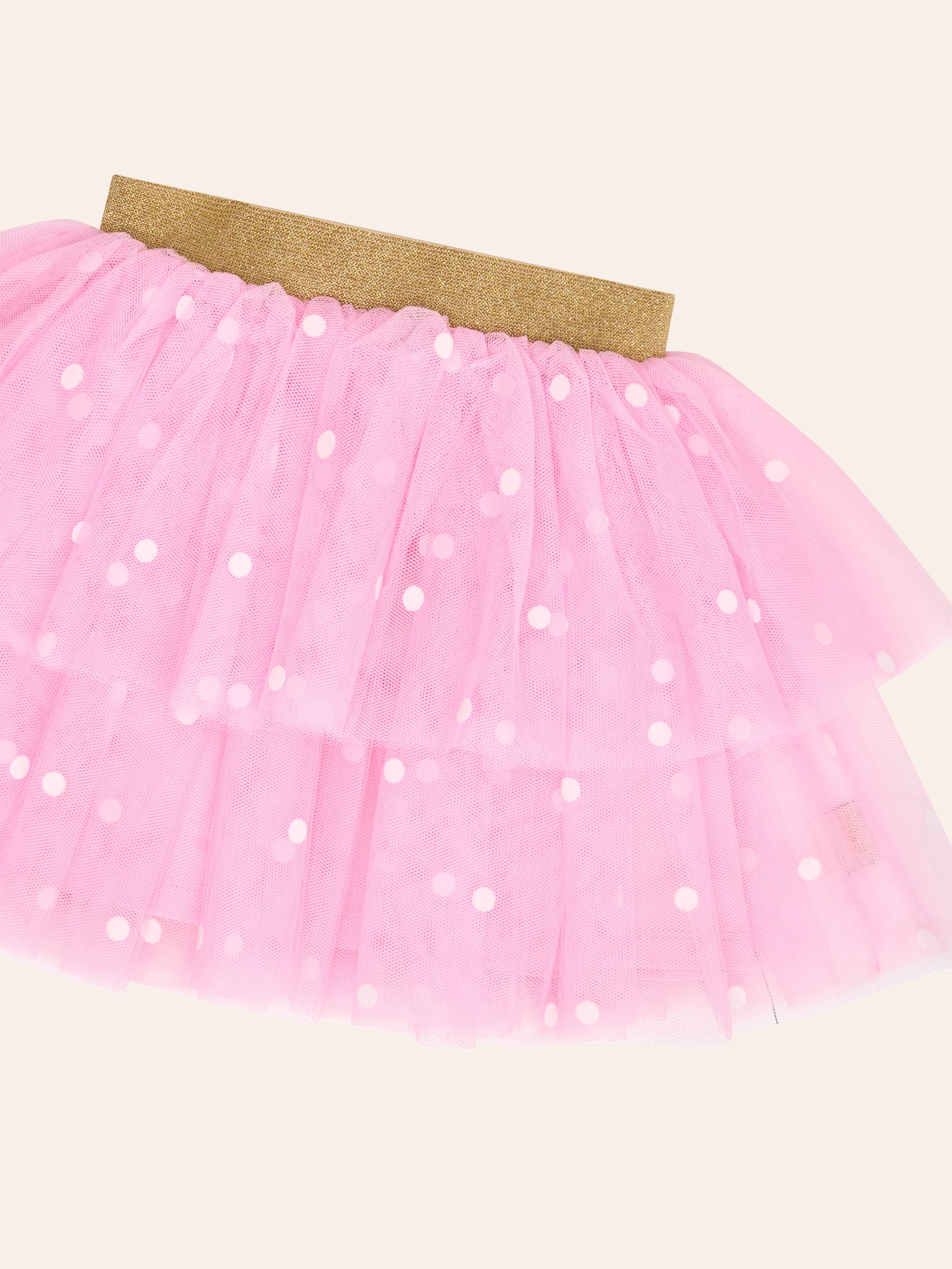 Foil Polka Dot Tiered Tulle Skirt SKIRT Huxbaby Shopify