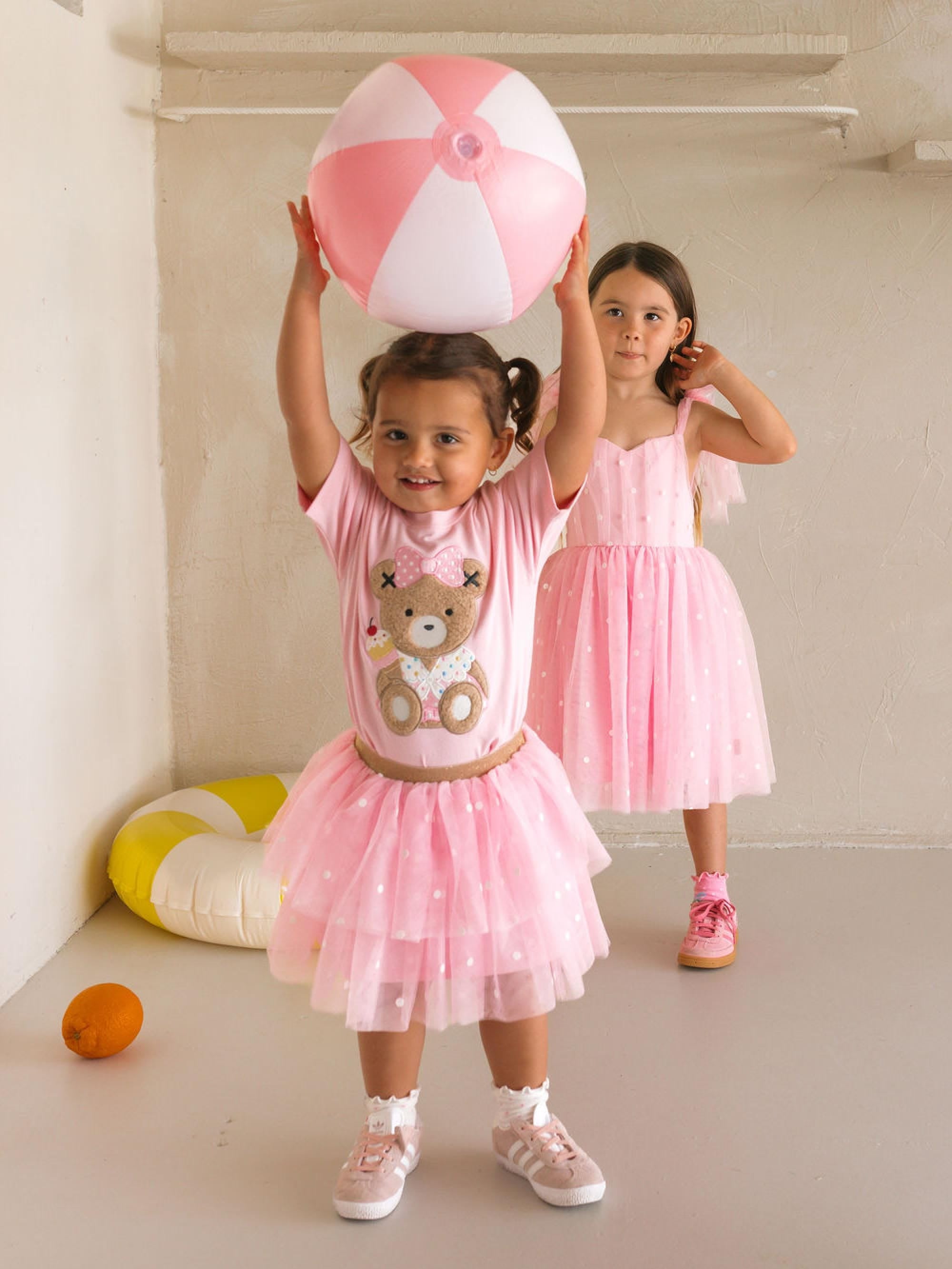 Foil Polka Dot Tiered Tulle Skirt SKIRT Huxbaby Shopify