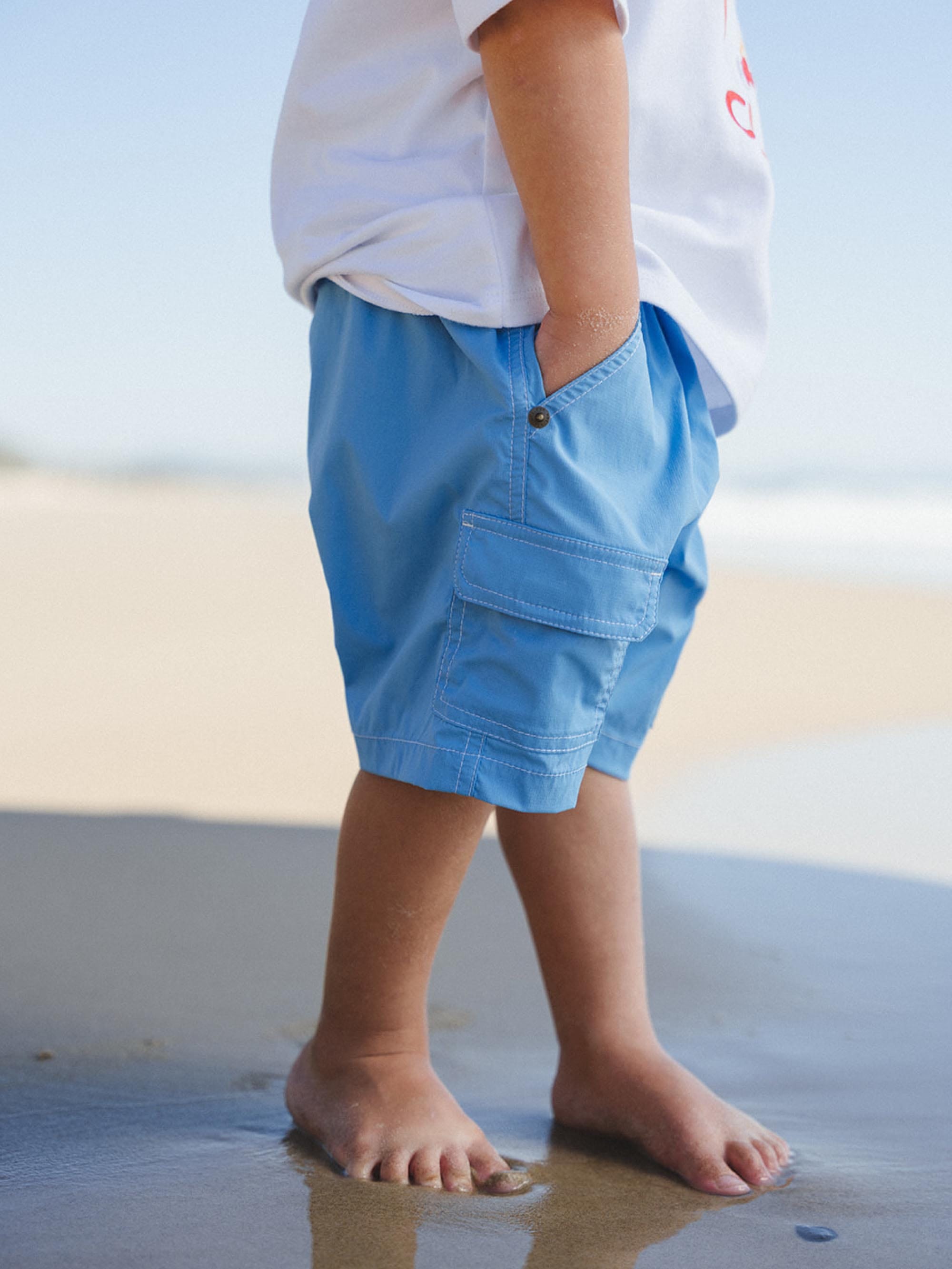 Aqua Ripstop Cargo Short SHORT Huxbaby Shopify