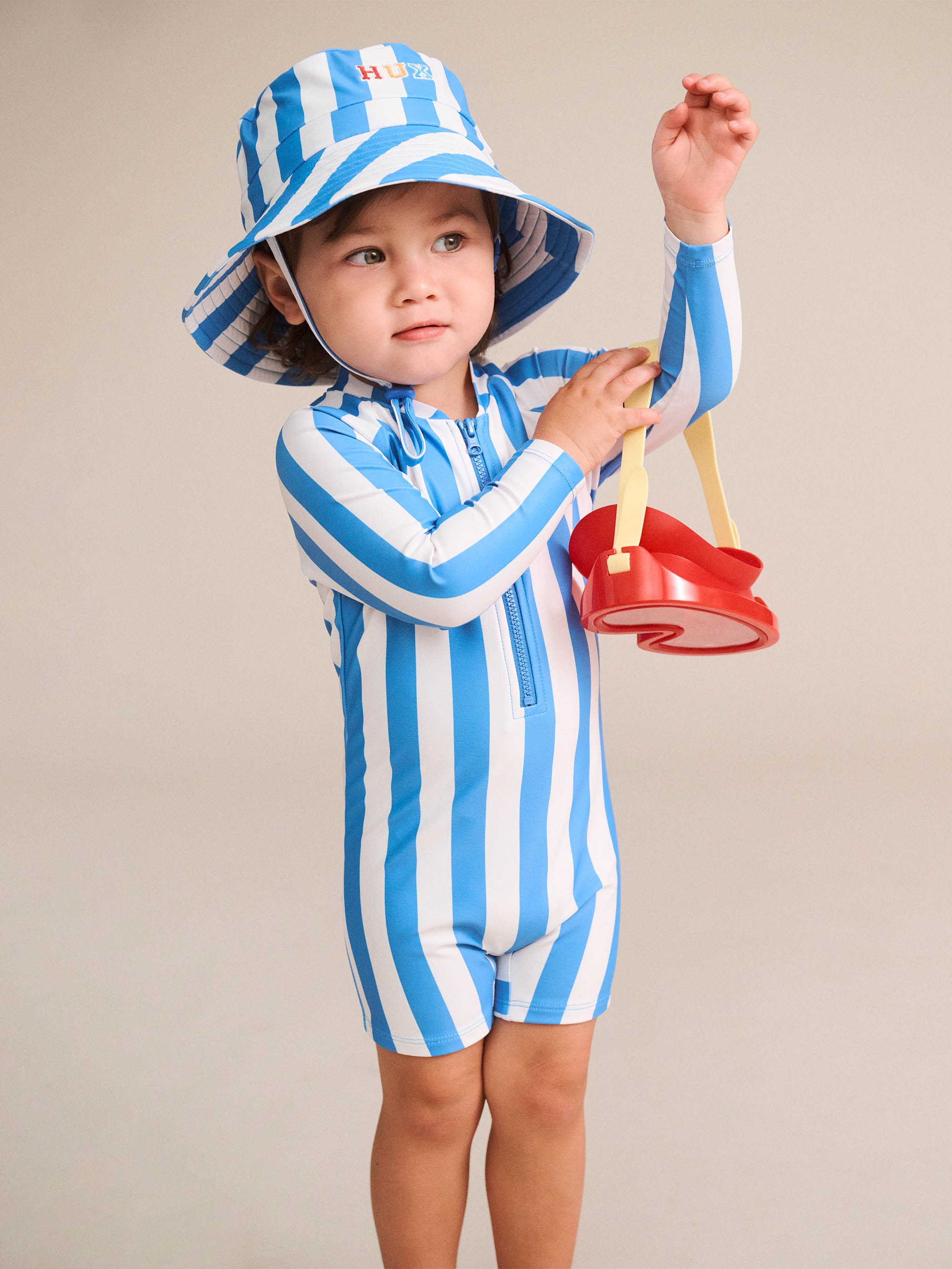 Huxbaby Shopify SWIMWEAR Nautical Stripe Swimhat