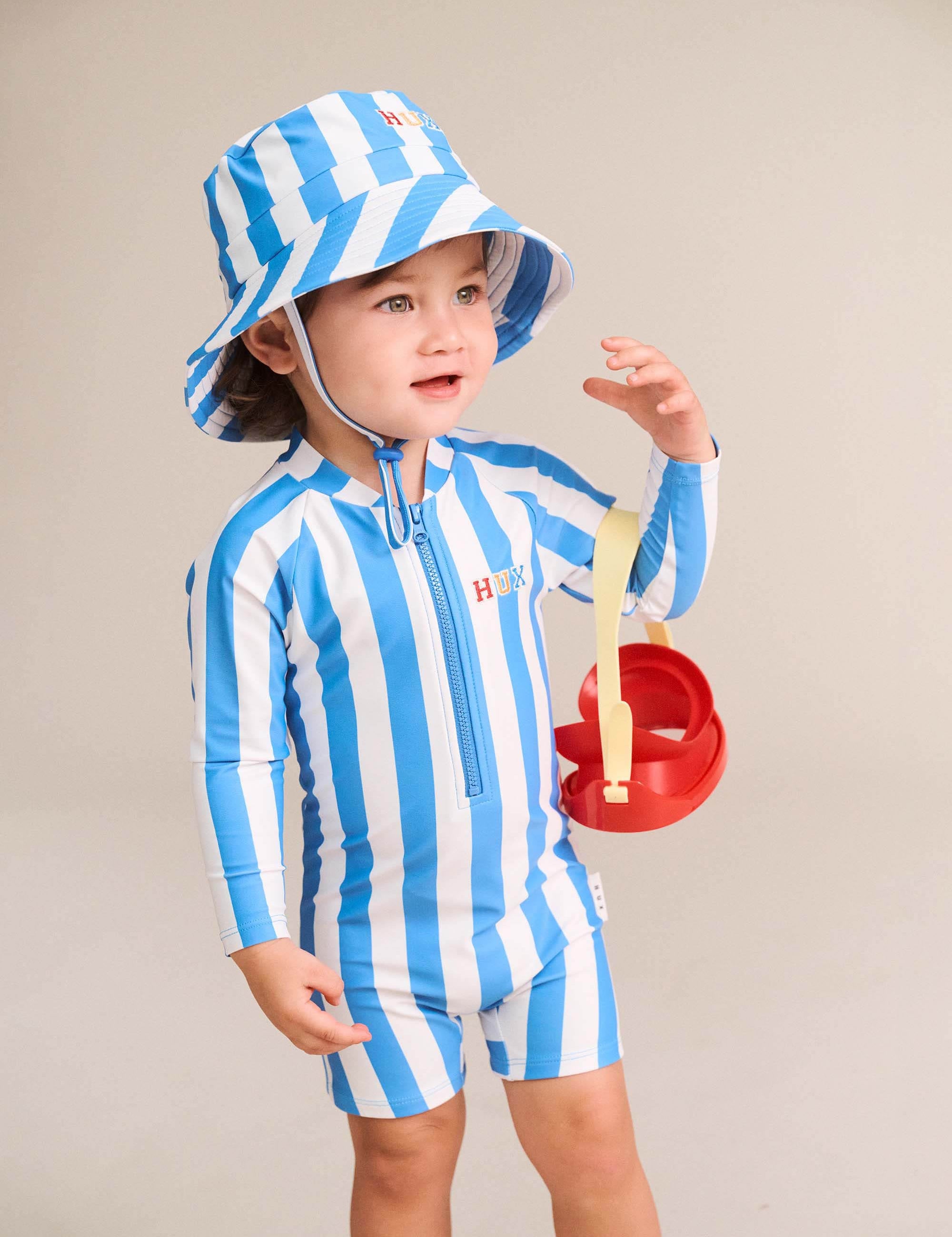 Nautical Stripe Swimhat SWIMWEAR Huxbaby Shopify