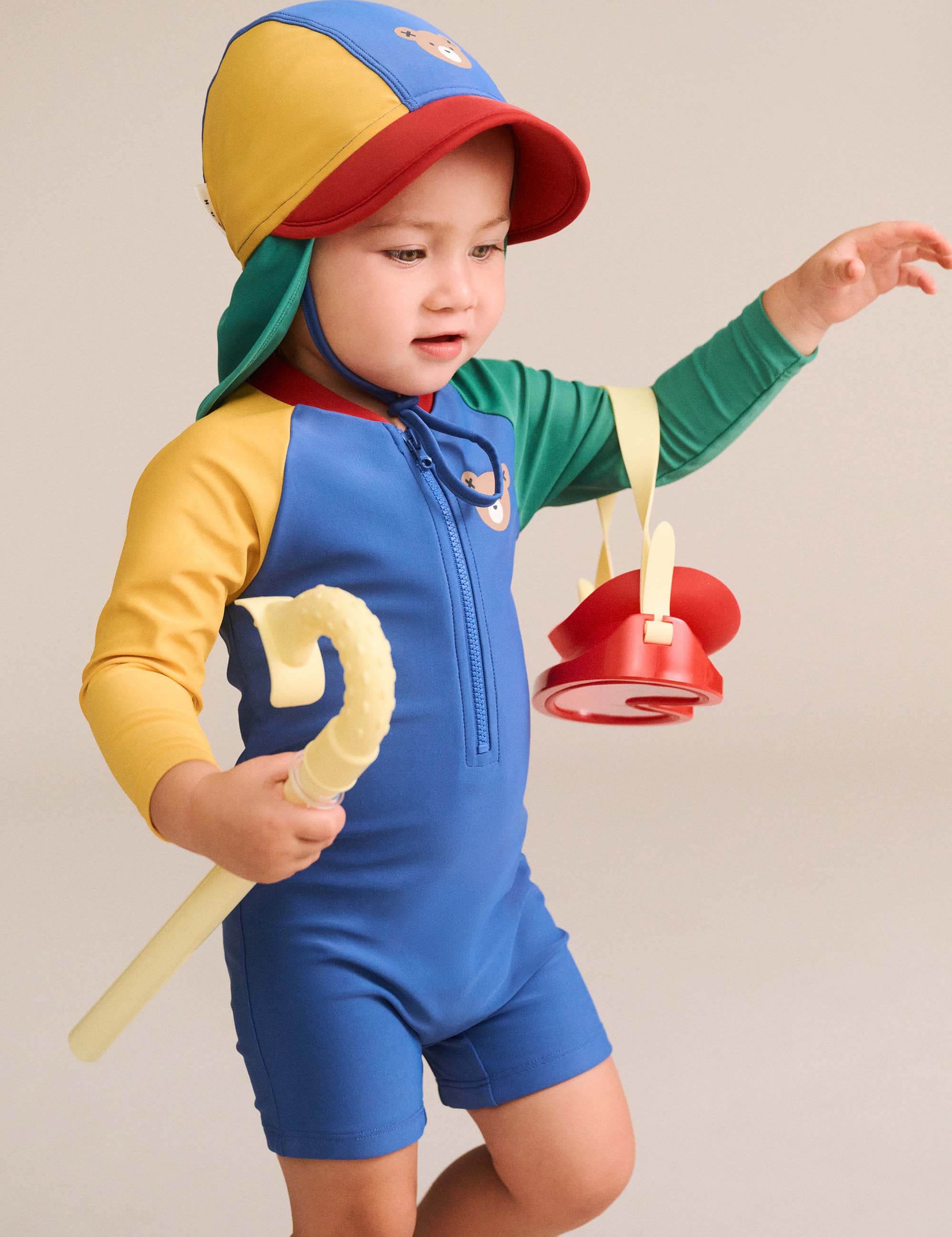 Huxbear Colour Block Rashsuit SWIMWEAR Huxbaby Shopify