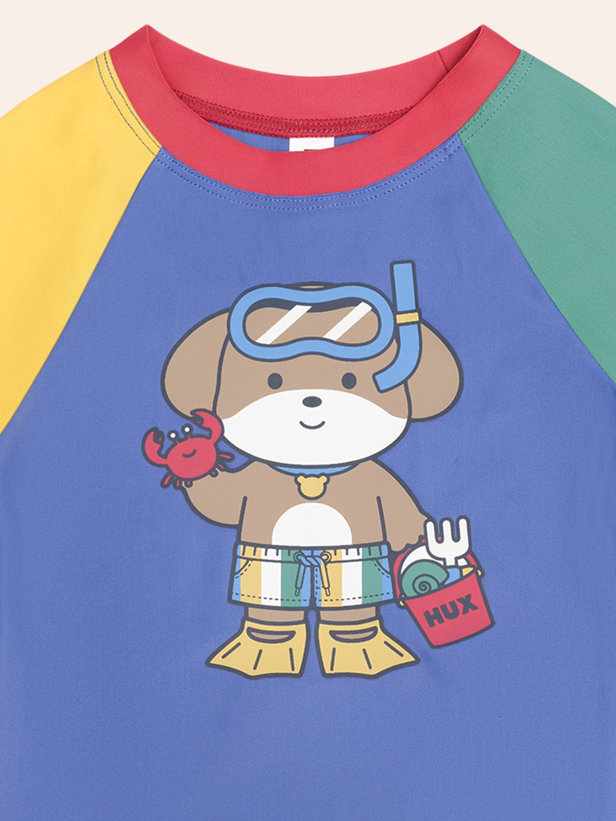 Beach Puppy Colour Block Rashie SWIMWEAR Huxbaby Shopify