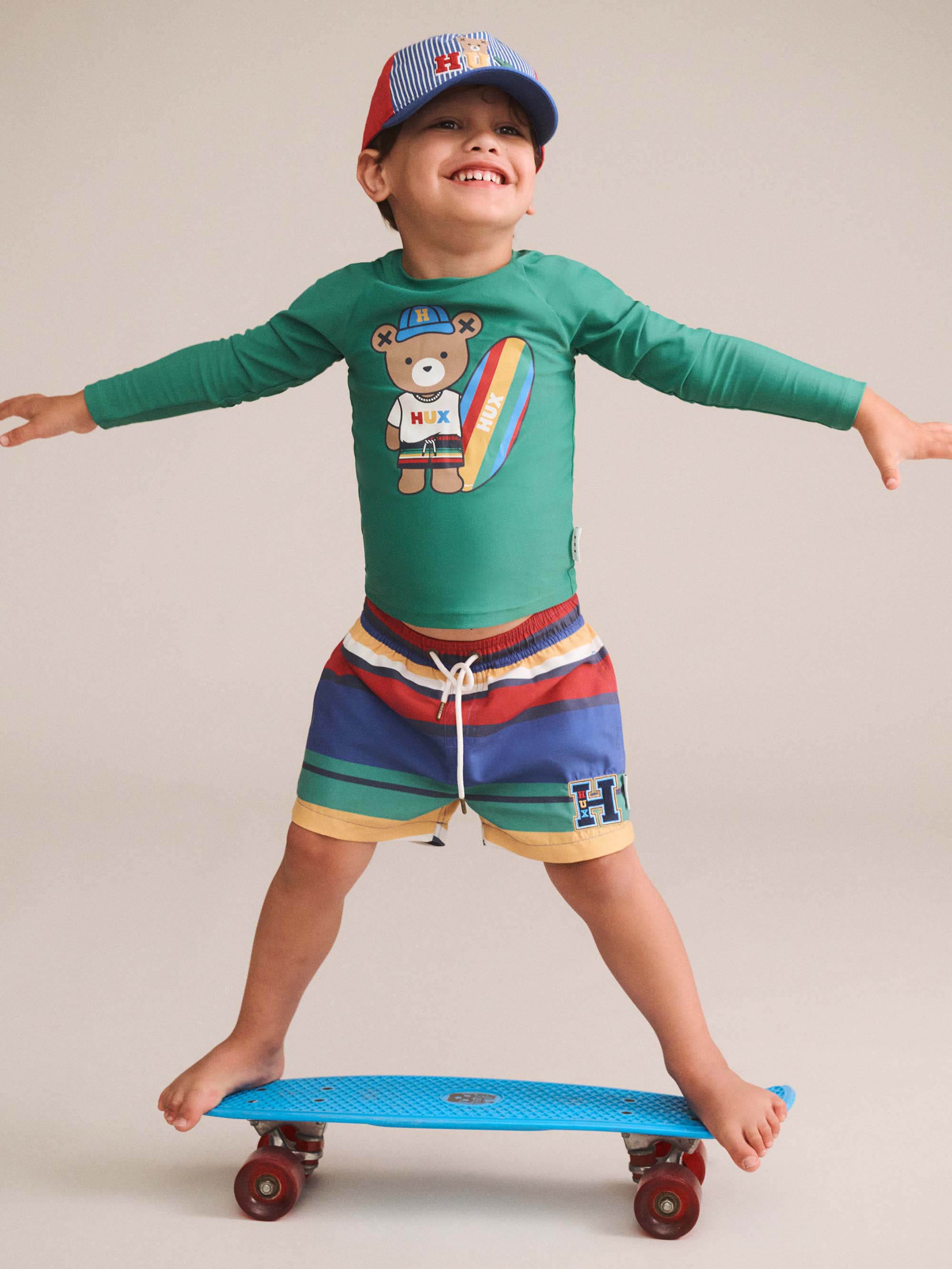 Variegated Stripe Boardshort SWIMWEAR Huxbaby Shopify