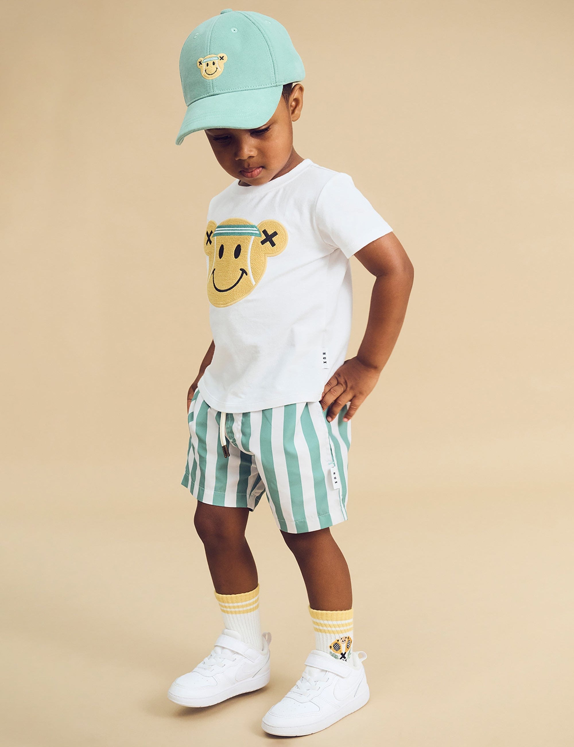 CABANA STRIPE SWIM SHORT SWIMWEAR Huxbaby   