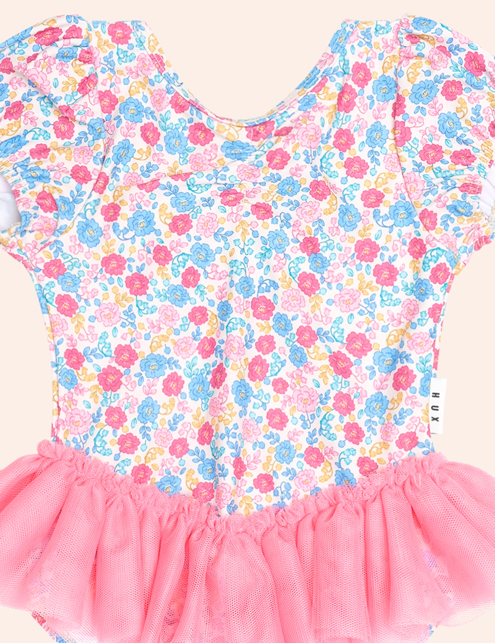 Vintage Floral Peplum Swimsuit SWIMWEAR Huxbaby Shopify