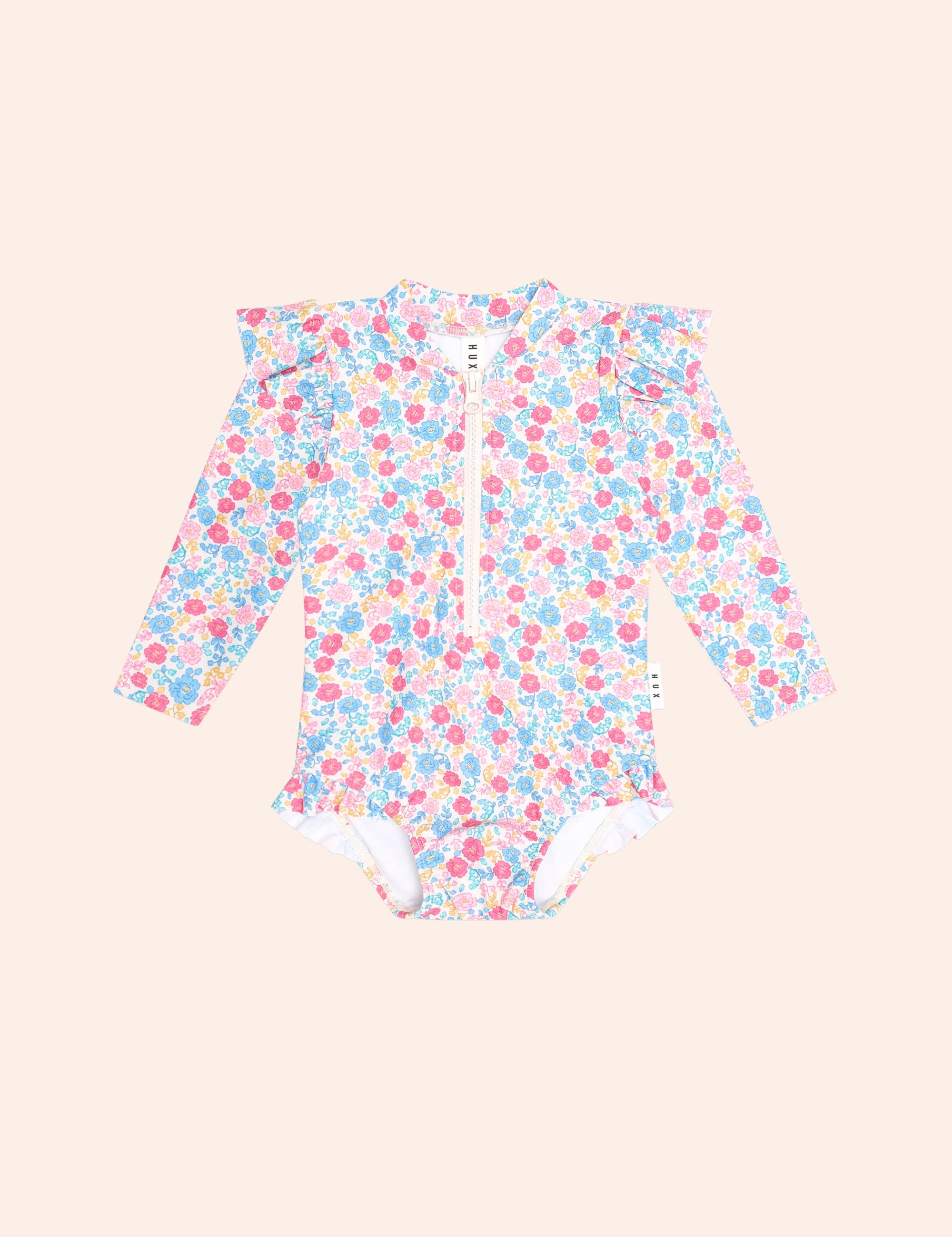 Vintage Floral Swimsuit SWIMWEAR Huxbaby Shopify