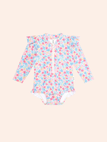 Vintage Floral Swimsuit SWIMWEAR Huxbaby Shopify