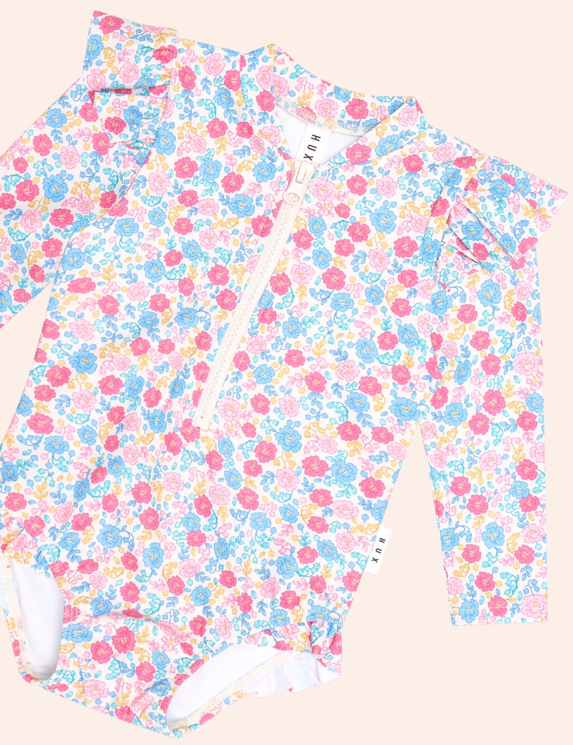 Vintage Floral Swimsuit SWIMWEAR Huxbaby Shopify