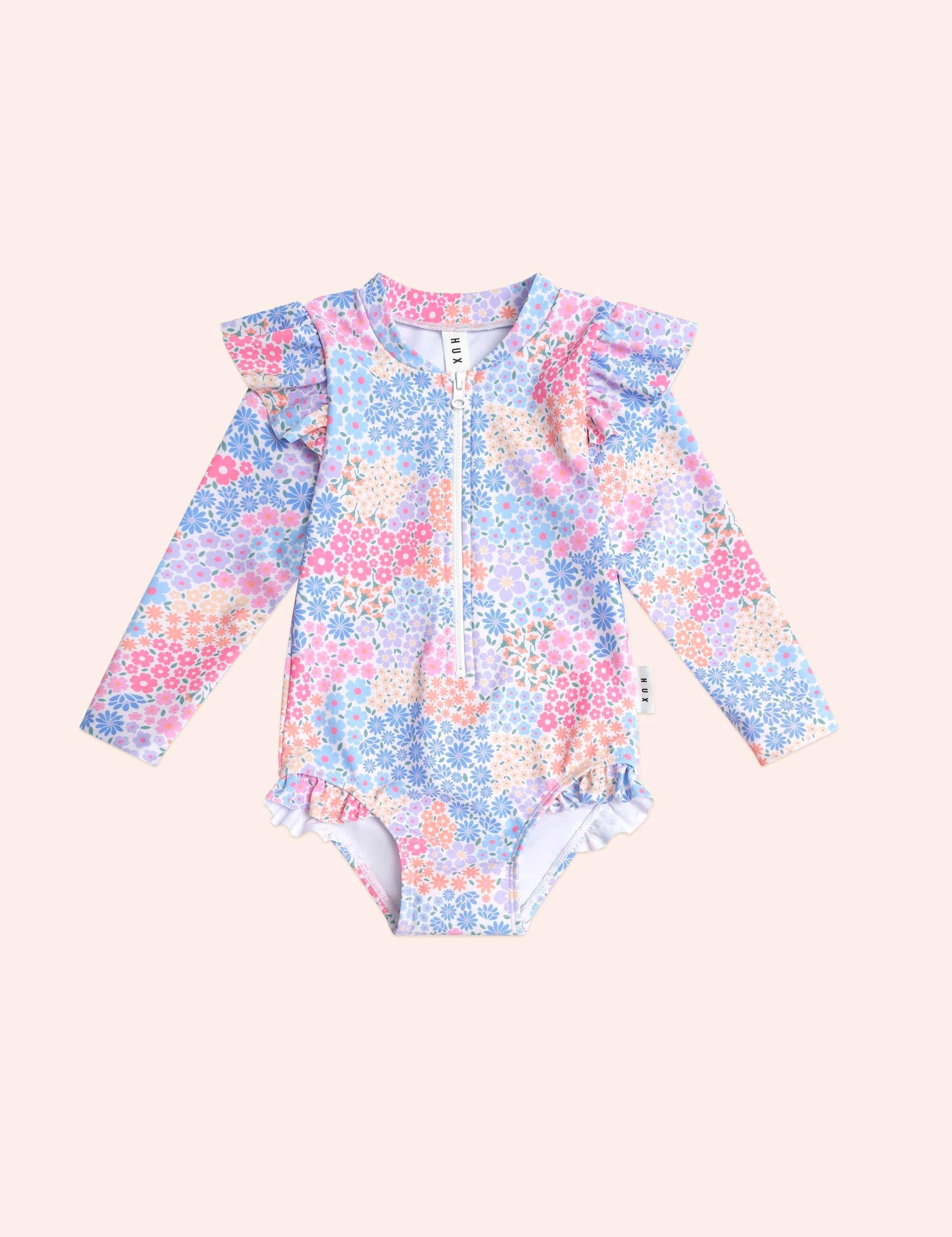 Frill Swimsuit Floral Bloom SWIMWEAR Huxbaby