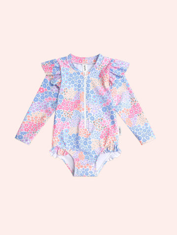 Frill Swimsuit Floral Bloom SWIMWEAR Huxbaby