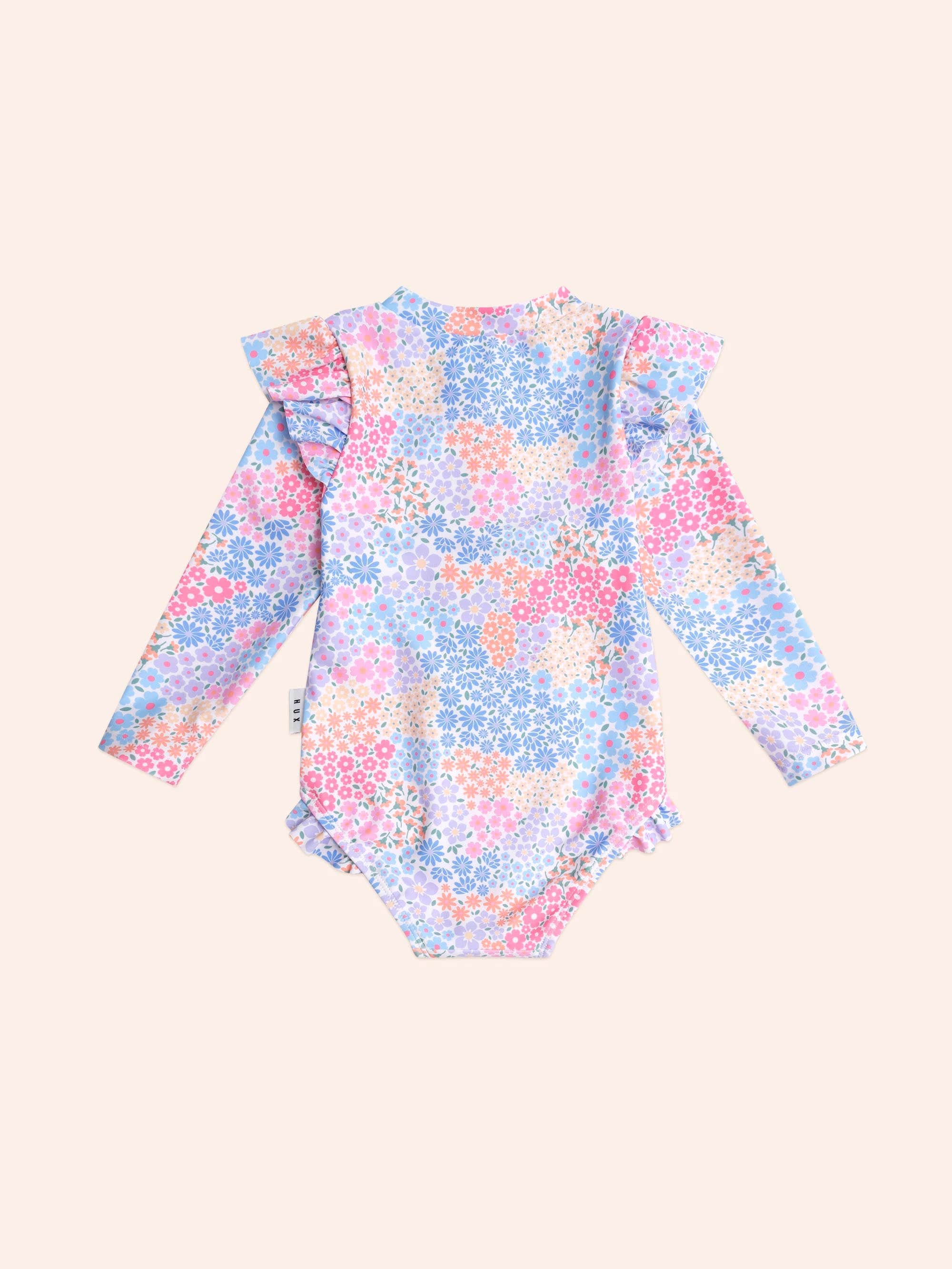 Frill Swimsuit Floral Bloom SWIMWEAR Huxbaby