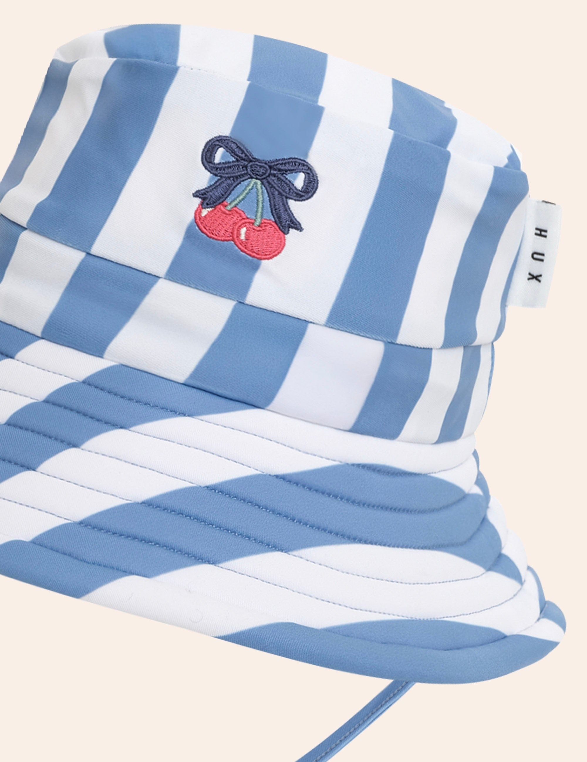 Vintage Stripe Bow Swimhat ACCESSORIES Huxbaby