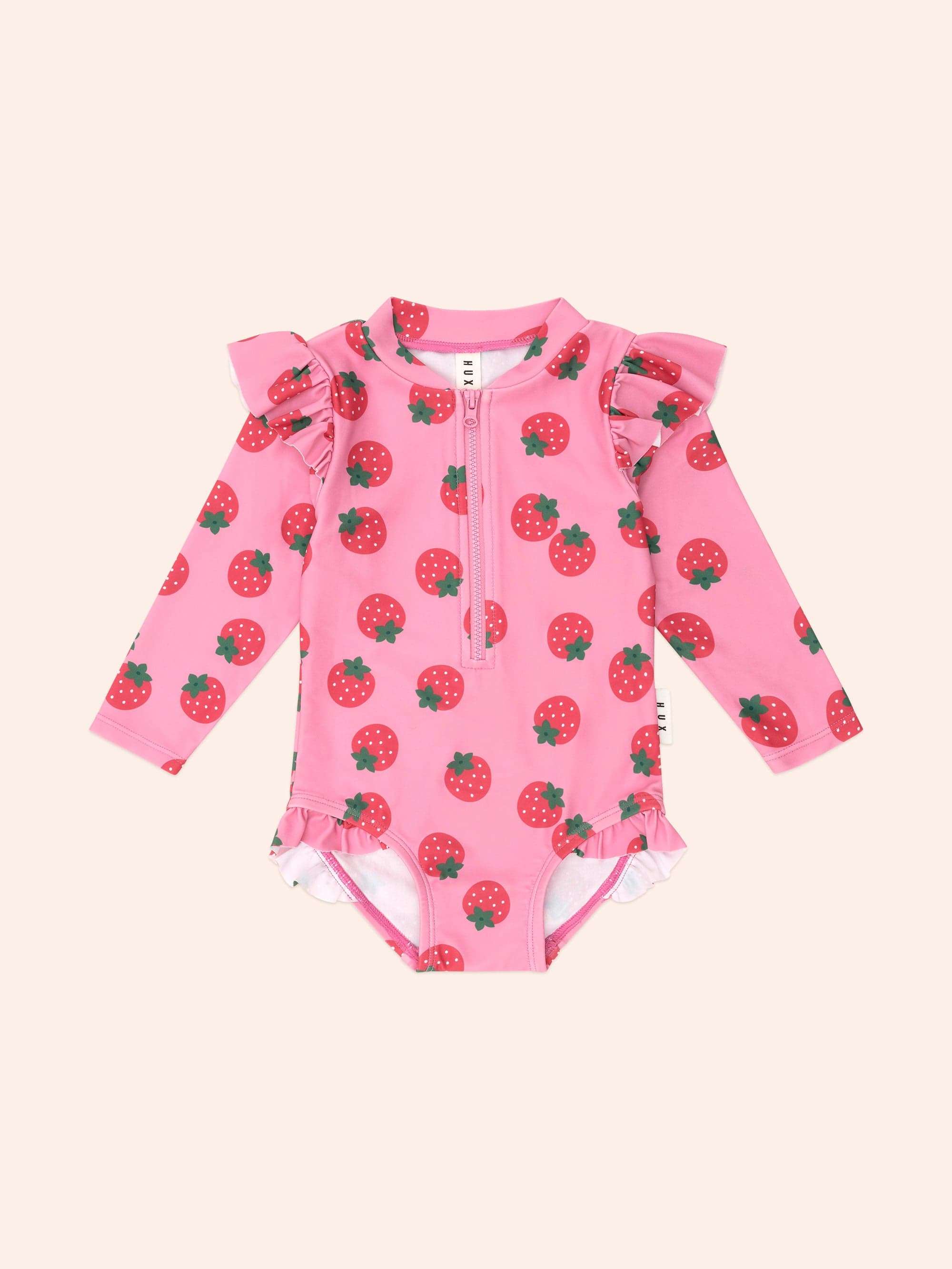 Strawberry Fields Forever Frill Swimsuit SWIMWEAR Huxbaby