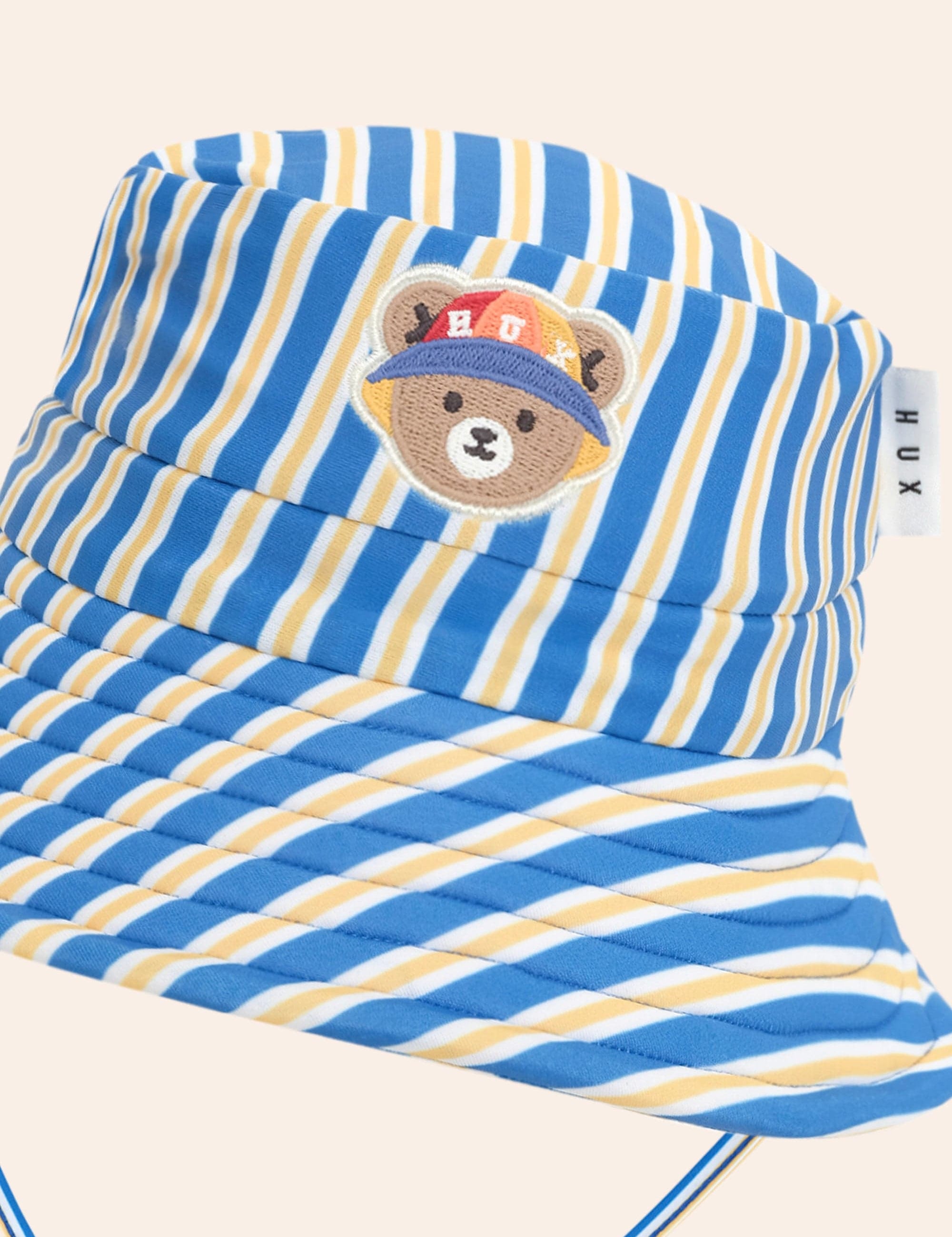 Beach Hux Stripe Swimhat ACCESSORIES Huxbaby