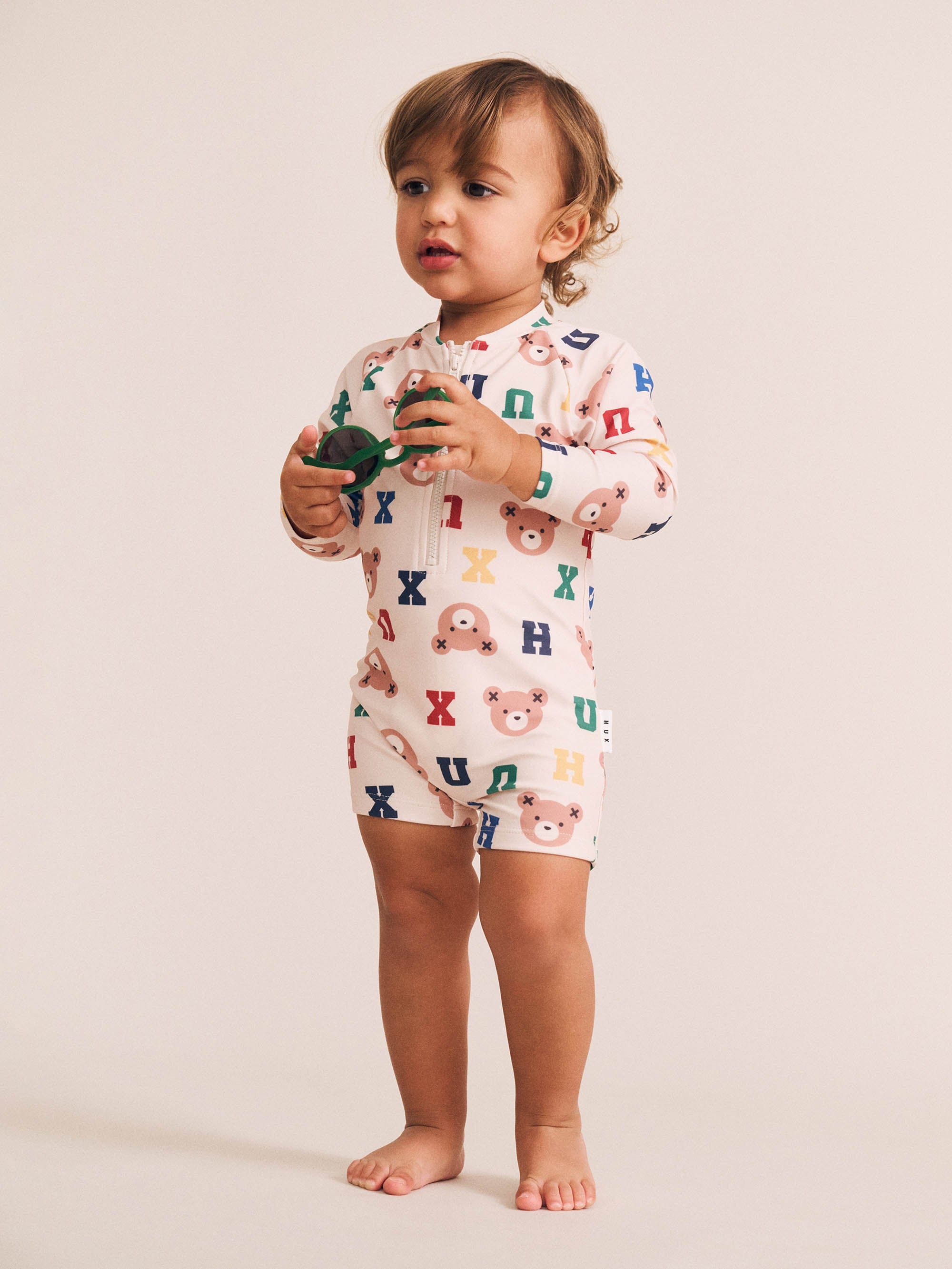 Varsity Letter Hux Rashie SWIMWEAR Huxbaby