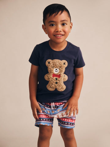 Festive Huxbear Swim Shorts SHORT Huxbaby