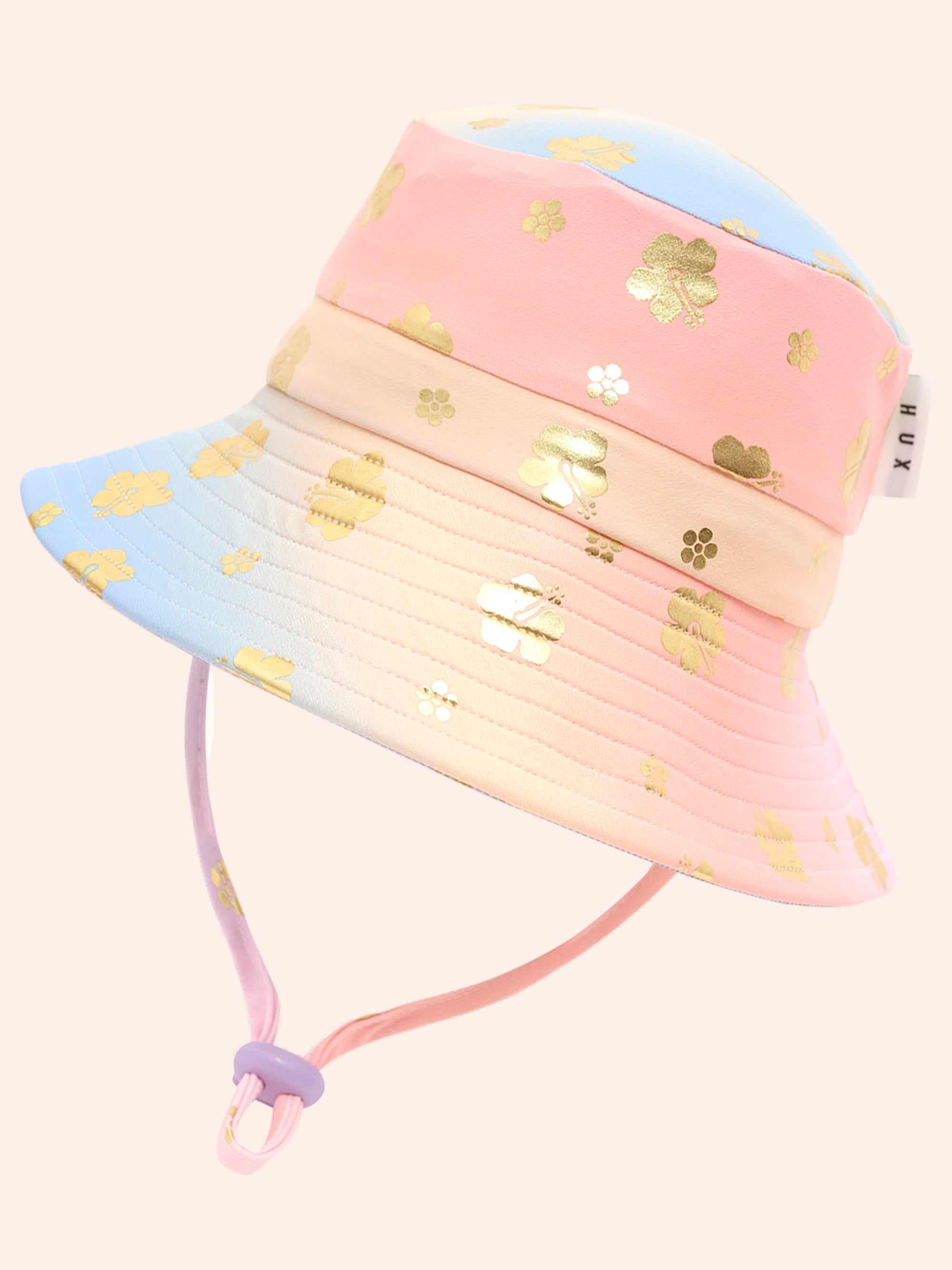 Tropical Foil Floral Ombre Swimhat SWIMWEAR Huxbaby Shopify