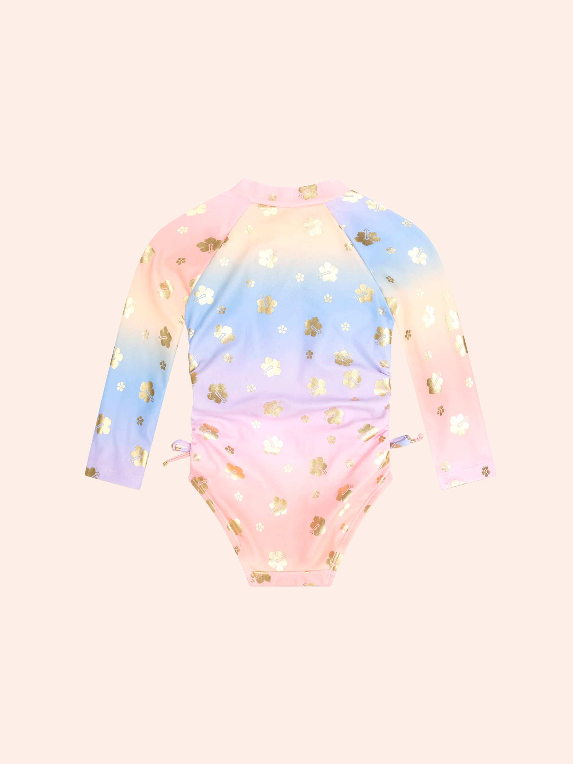 Tropical Foil Floral Ombre Swimsuit SWIMWEAR Huxbaby Shopify