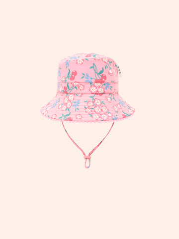 Tropical Cherry Floral Swimhat SWIMWEAR Huxbaby Shopify