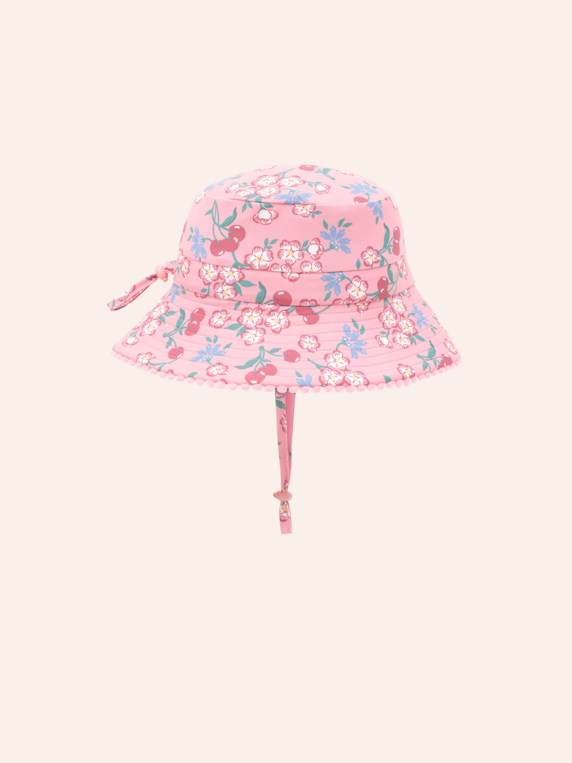Tropical Cherry Floral Swimhat SWIMWEAR Huxbaby Shopify