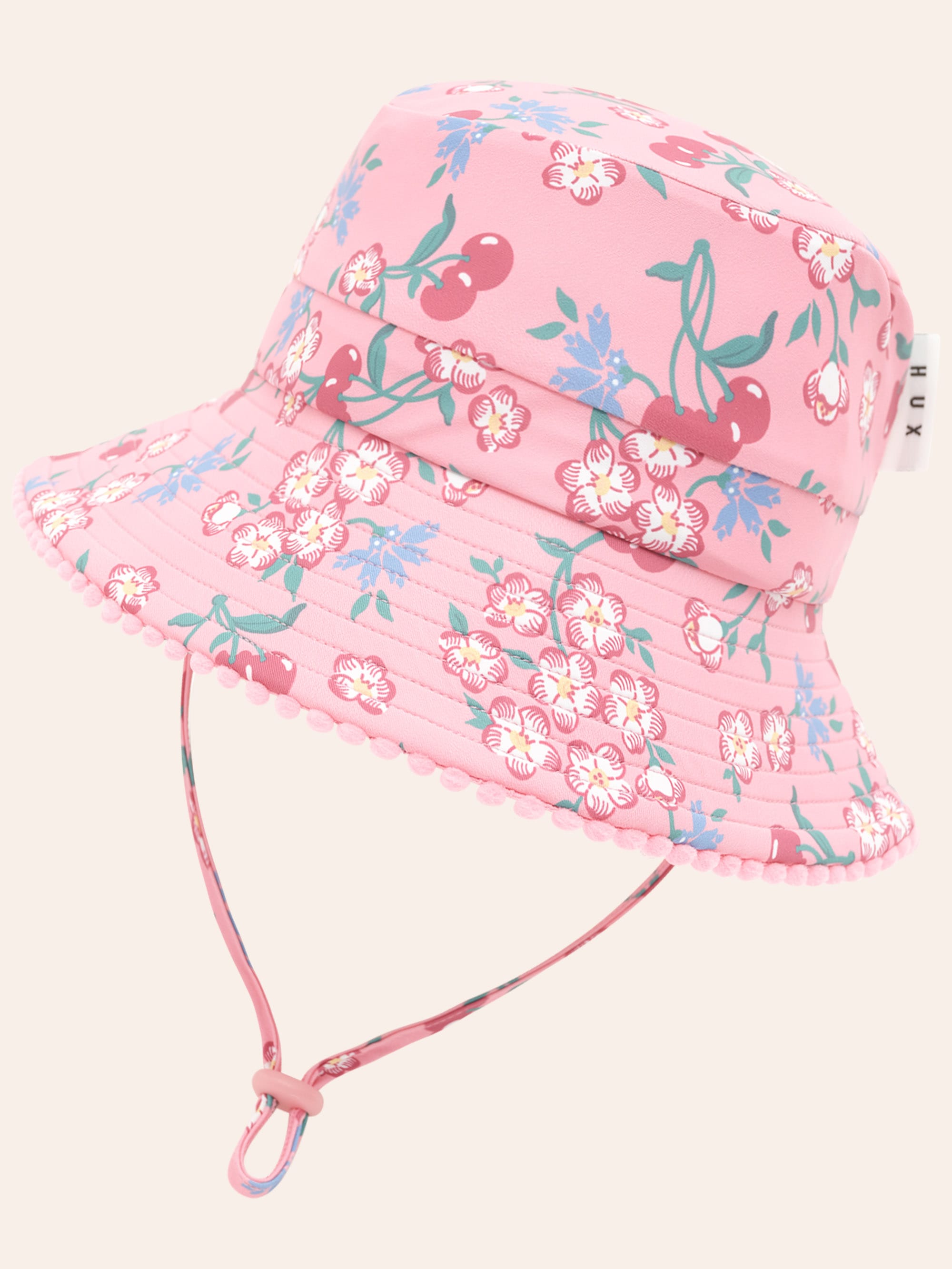 Tropical Cherry Floral Swimhat SWIMWEAR Huxbaby Shopify
