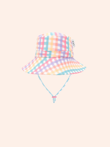 Rainbow Check Swimhat SWIMWEAR Huxbaby Shopify