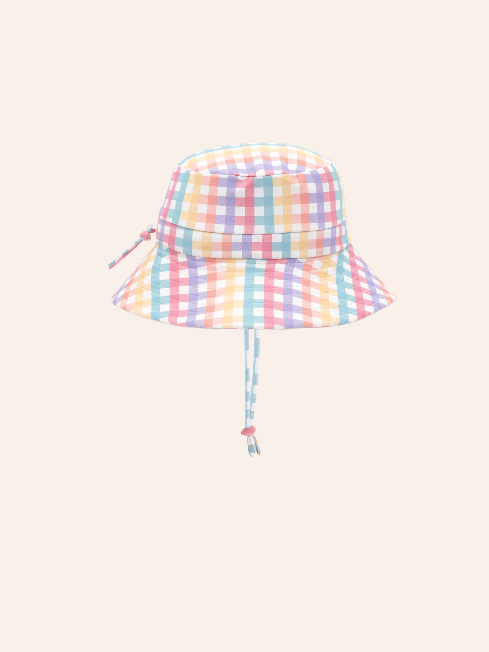 Rainbow Check Swimhat SWIMWEAR Huxbaby Shopify