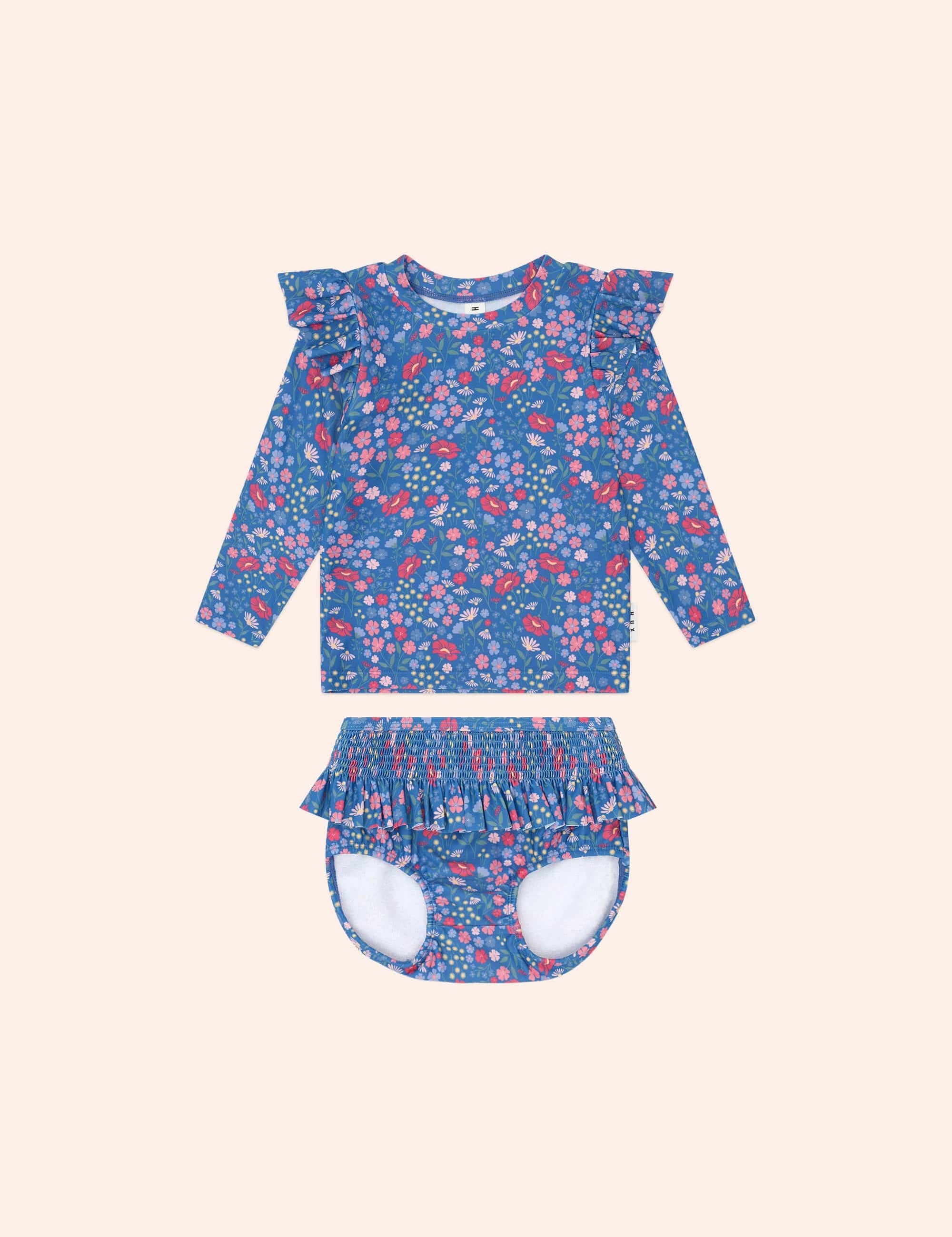 Vintage Floral 2Pc Swim Set SWIMWEAR Huxbaby