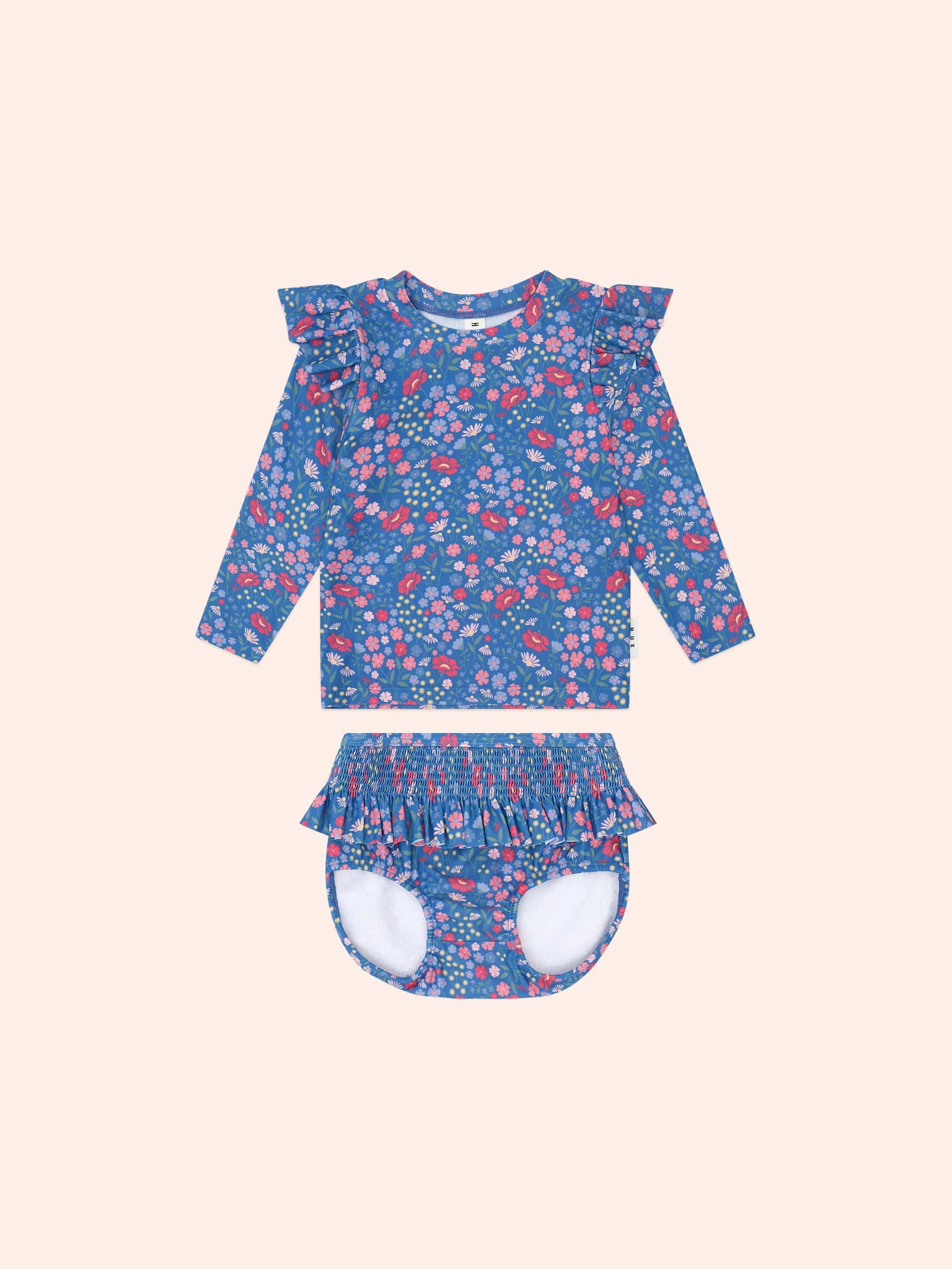 Vintage Floral 2Pc Swim Set SWIMWEAR Huxbaby