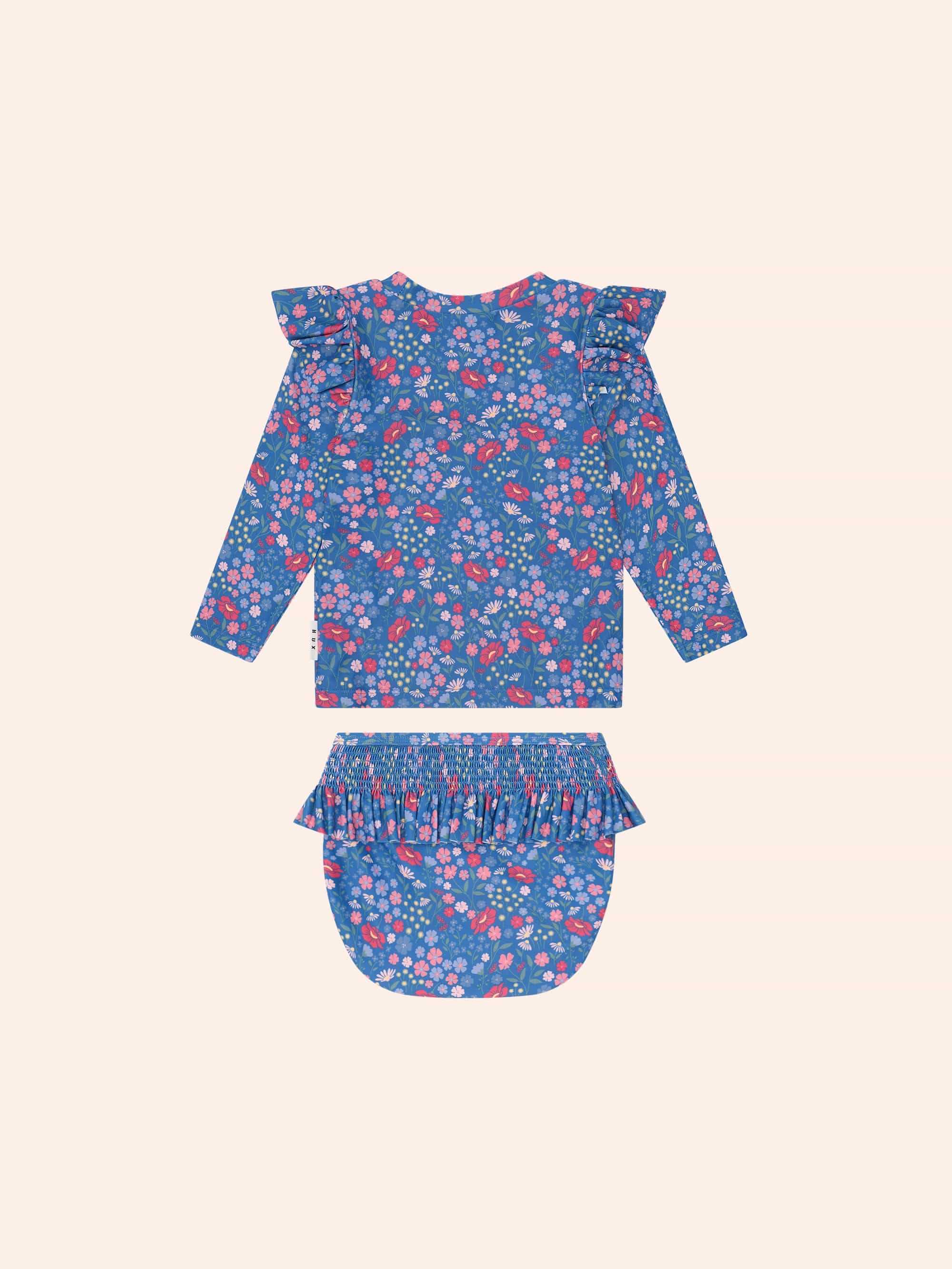 Vintage Floral 2Pc Swim Set SWIMWEAR Huxbaby