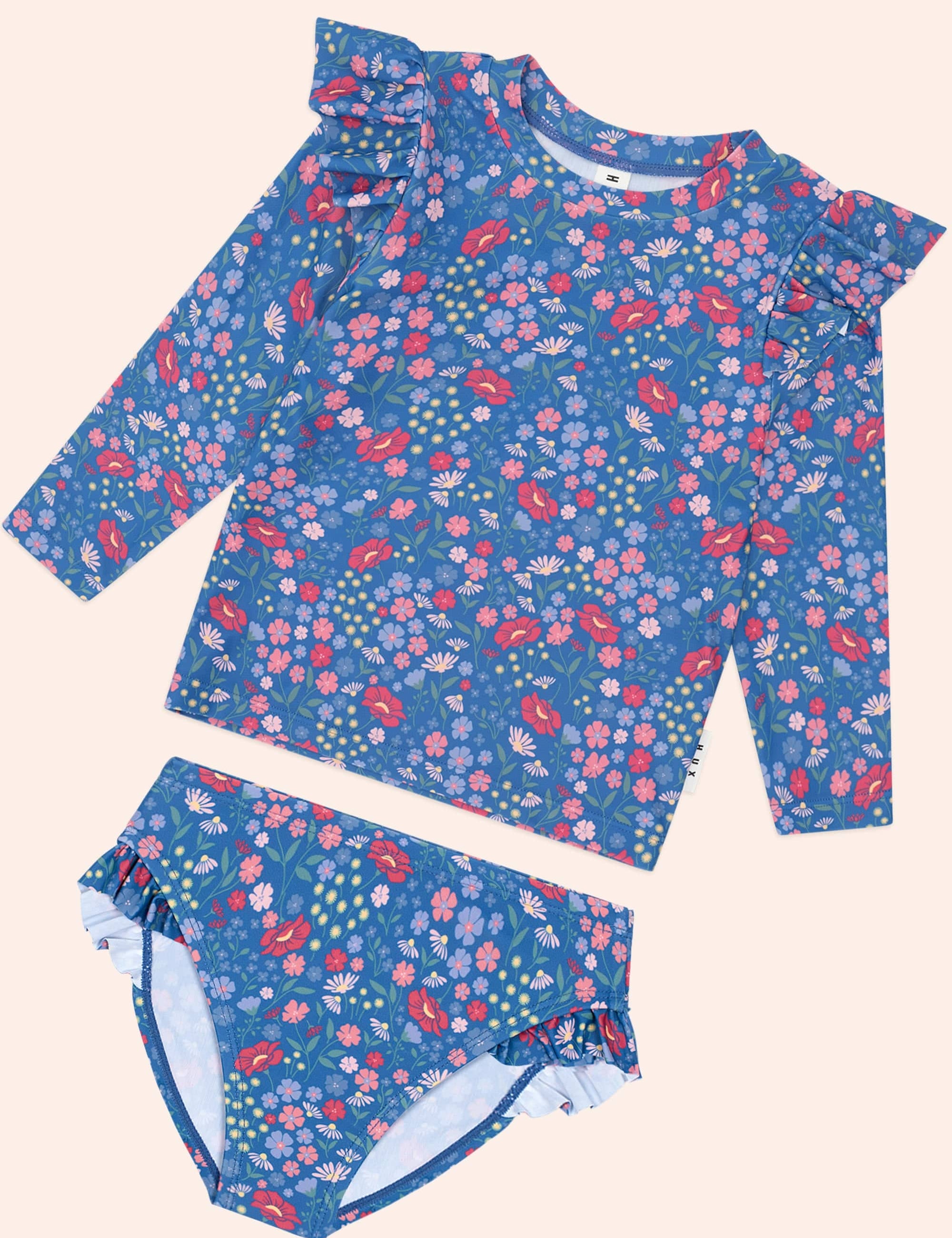 Vintage Floral 2Pc Swim Set SWIMWEAR Huxbaby