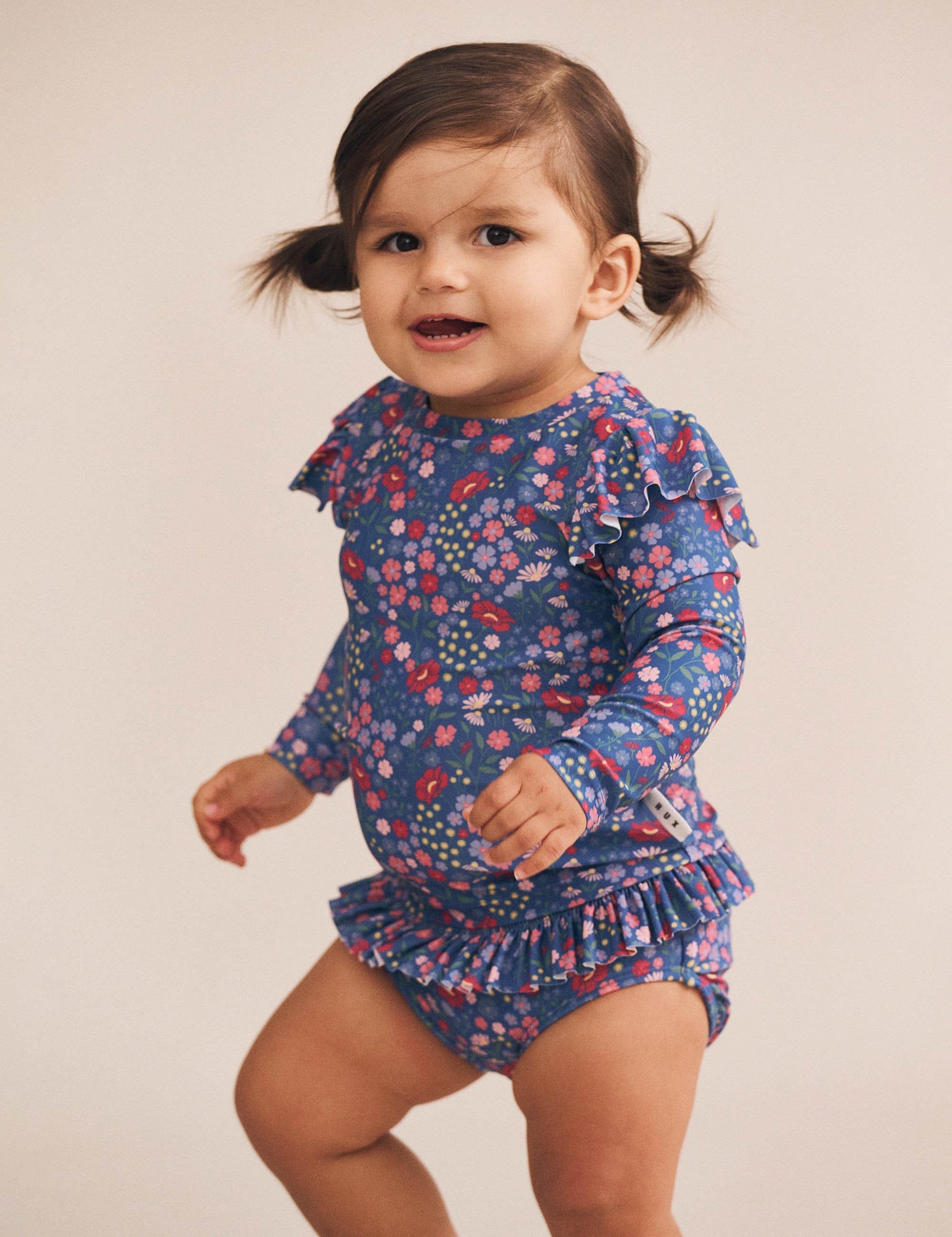 Vintage Floral 2Pc Swim Set SWIMWEAR Huxbaby