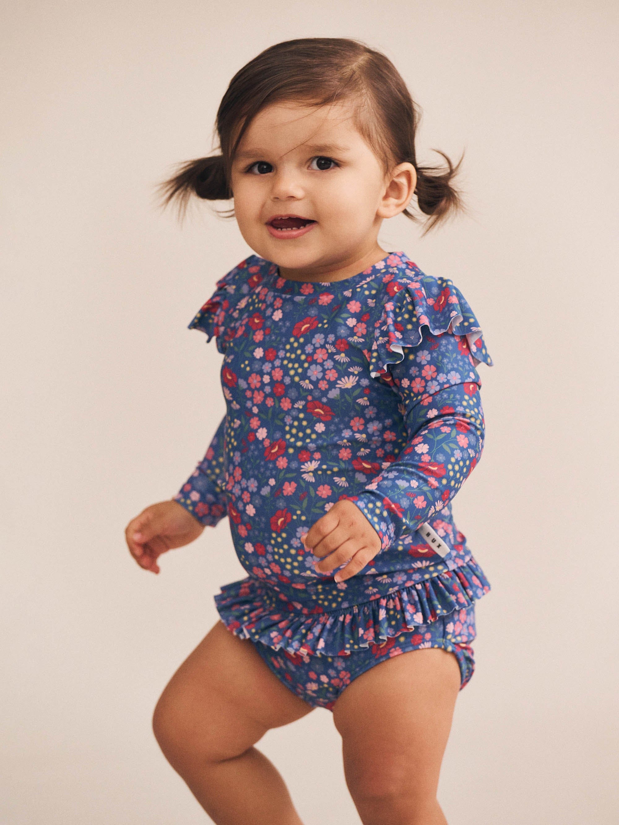 Vintage Floral 2Pc Swim Set SWIMWEAR Huxbaby