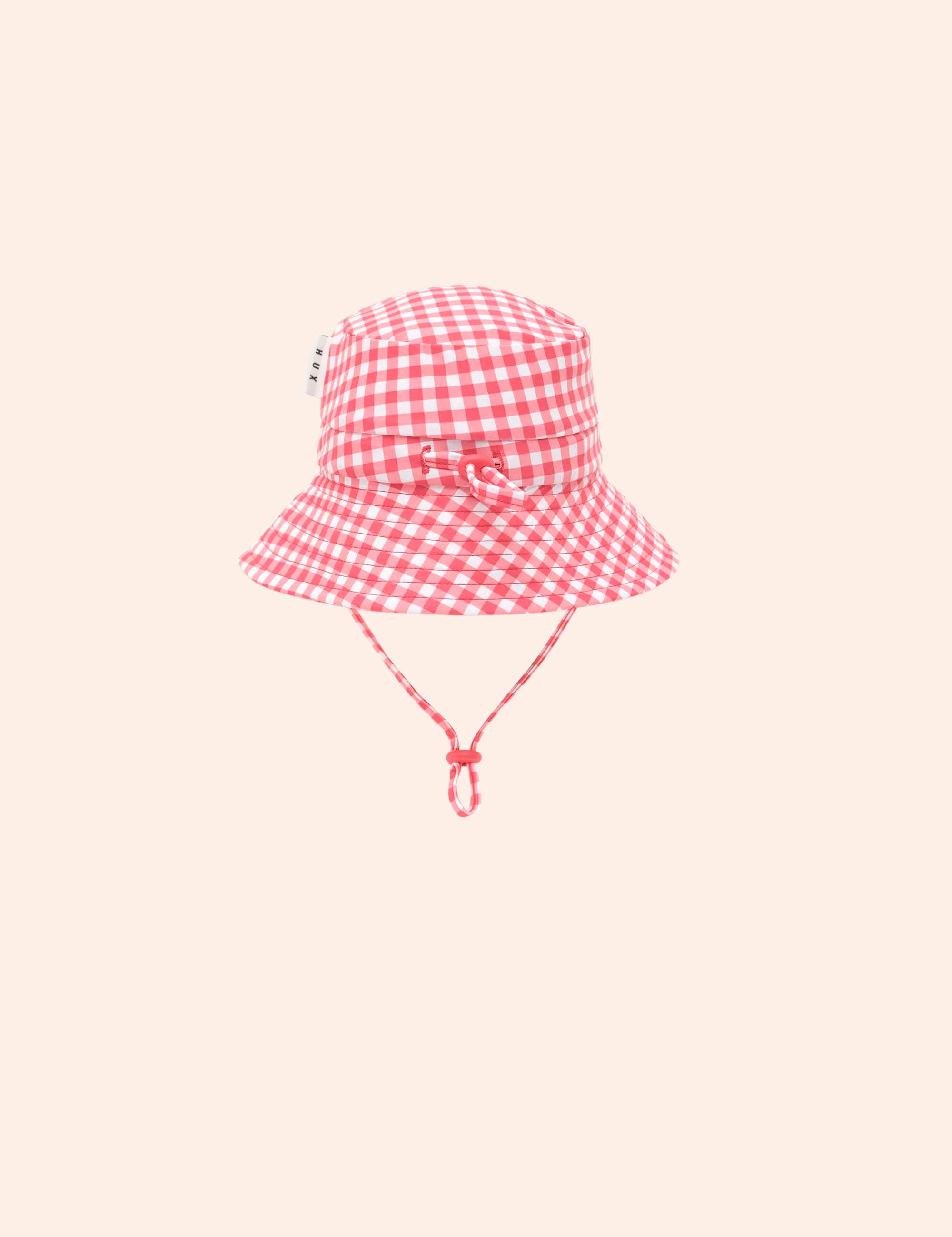 Cherry Bow Gingham Swimhat SWIMWEAR Huxbaby Shopify
