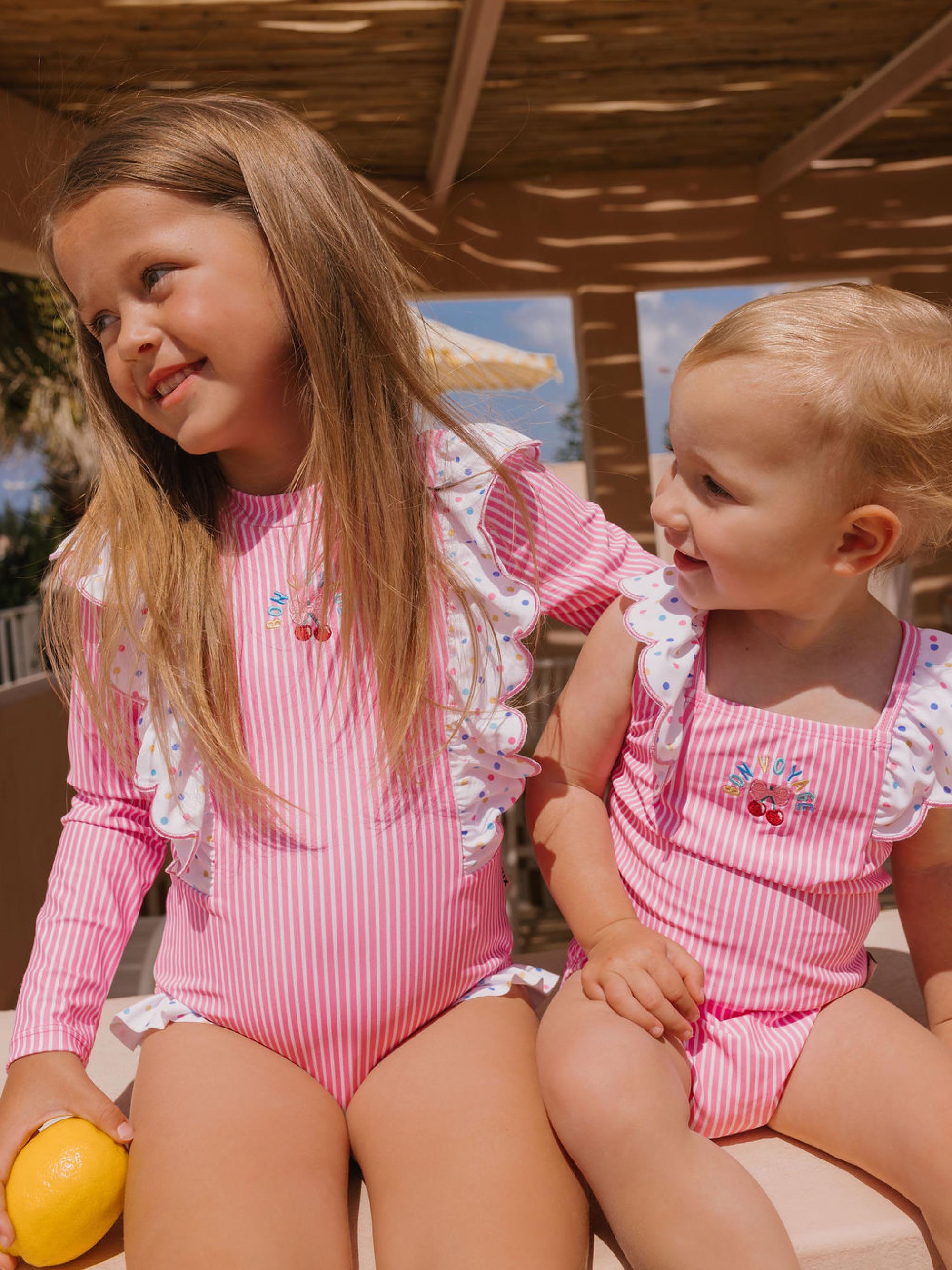 Bon Voyage L/Slv Swimsuit SWIMWEAR Huxbaby Shopify