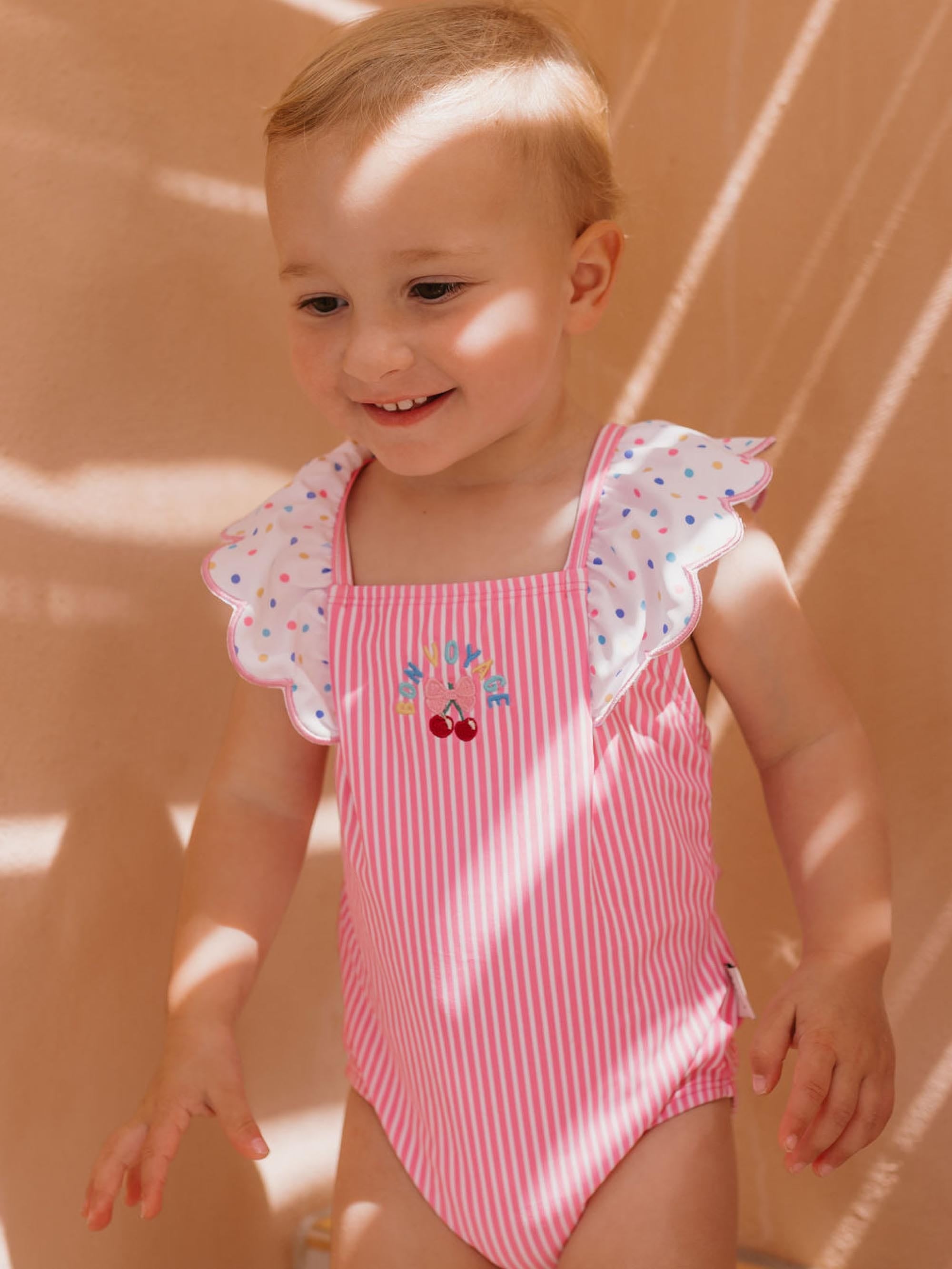 Bon Voyage S/Less Frill Swimsuit SWIMWEAR Huxbaby Shopify